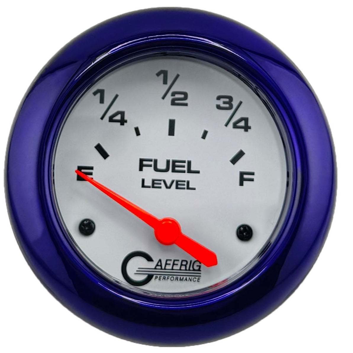 GAFFRIG PART #13000 2 5/8 INCH ELECTRIC FUEL LEVEL MARINE BOAT GAUGE 240-33 OHMS WHITE