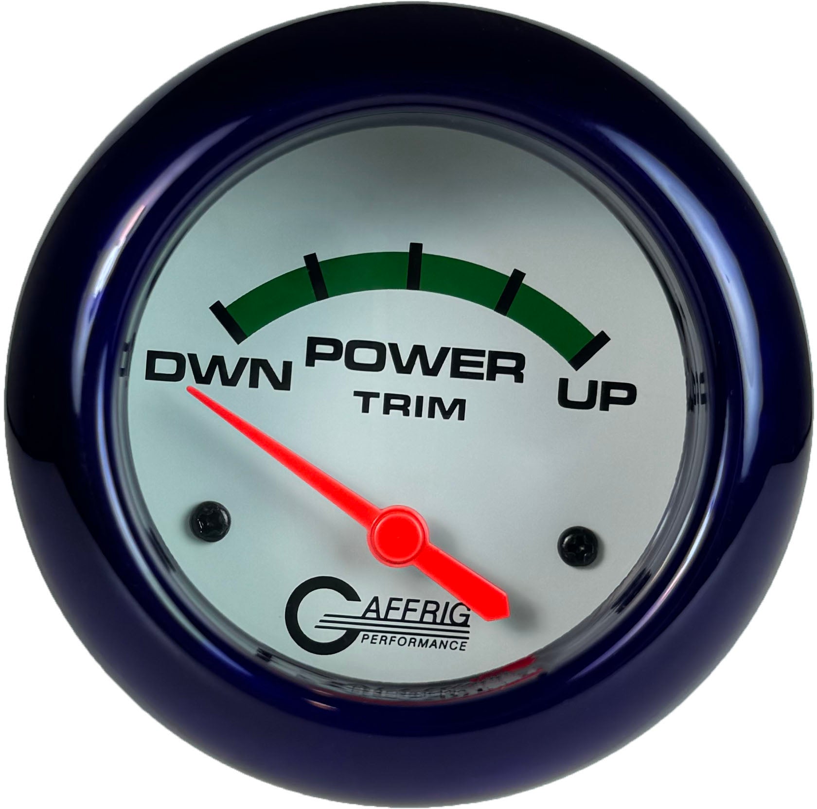 GAFFRIG PART #13004 2 5/8 INCH ELECTRIC TRIM METER GAUGE MERCURY WHITE PURPLE