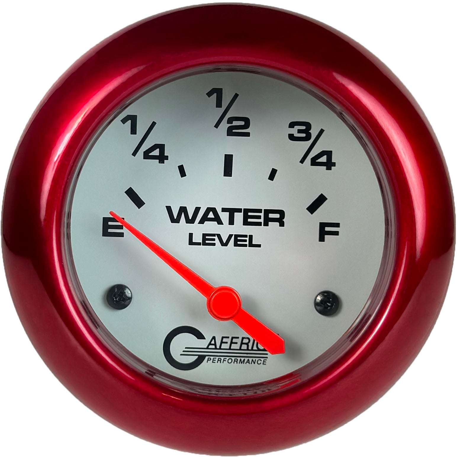 GAFFRIG PART #13009 2 5/8 INCH ELECTRIC WATER LEVEL GAUGE 240-33 OHMS WHITE RED