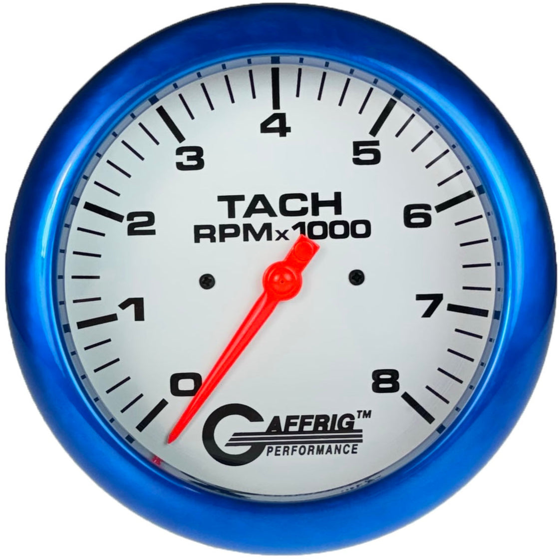 GAFFRIG PART #1910019 4 5/8 INCH ELECTRIC TACHOMETER MARINE BOAT GAUGE 0-8000 RPM WHITE