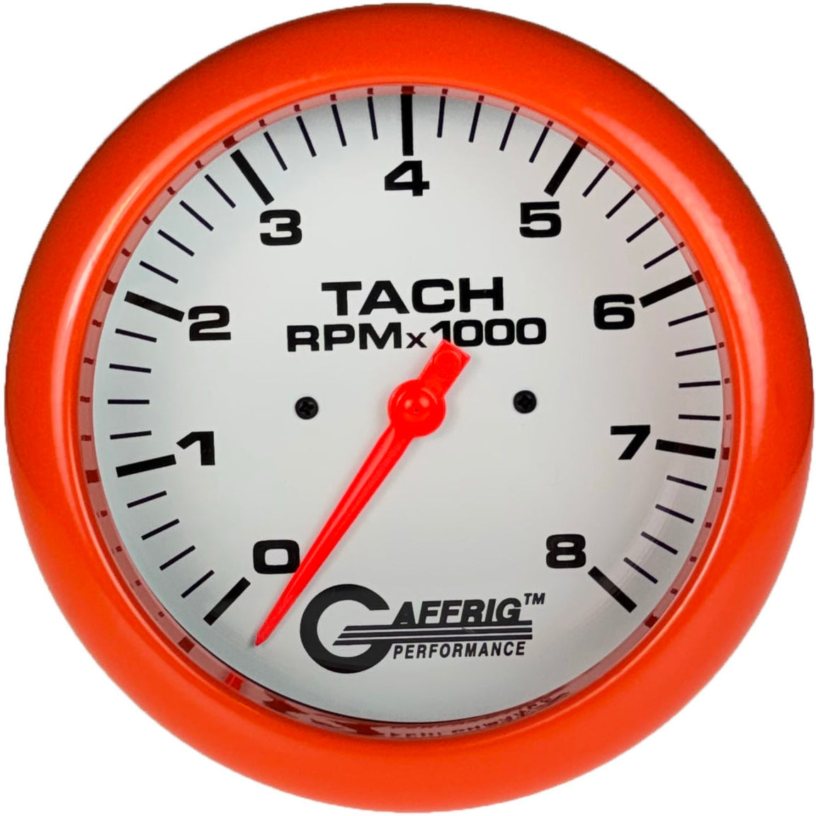 GAFFRIG PART #1910019 4 5/8 INCH ELECTRIC TACHOMETER MARINE BOAT GAUGE 0-8000 RPM WHITE