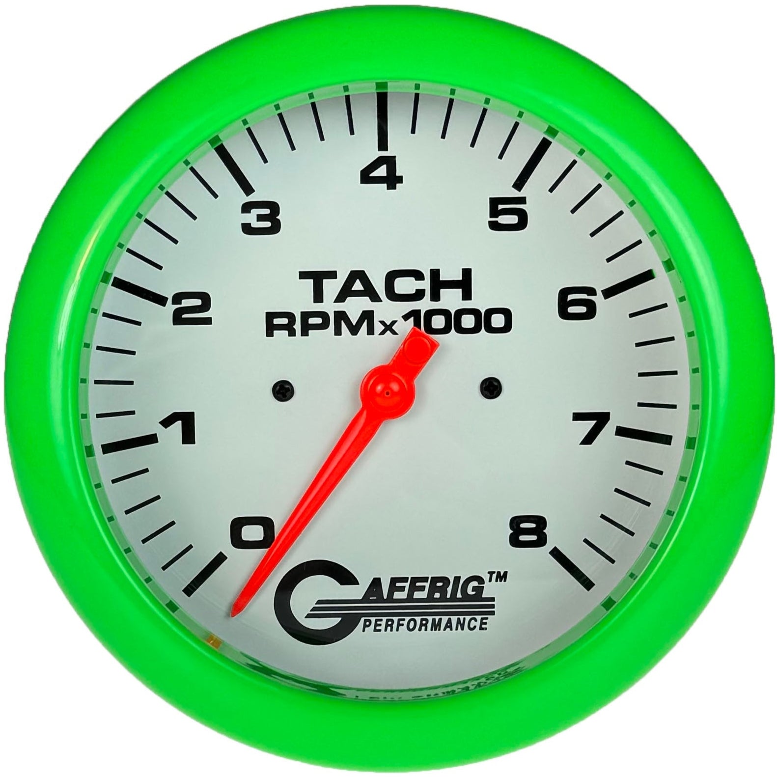 GAFFRIG PART #1910019 4 5/8 INCH ELECTRIC TACHOMETER MARINE BOAT GAUGE 0-8000 RPM WHITE