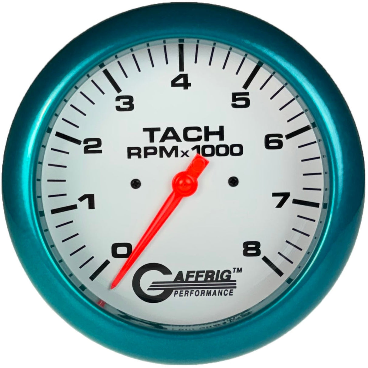 GAFFRIG PART #1910019 4 5/8 INCH ELECTRIC TACHOMETER MARINE BOAT GAUGE 0-8000 RPM WHITE