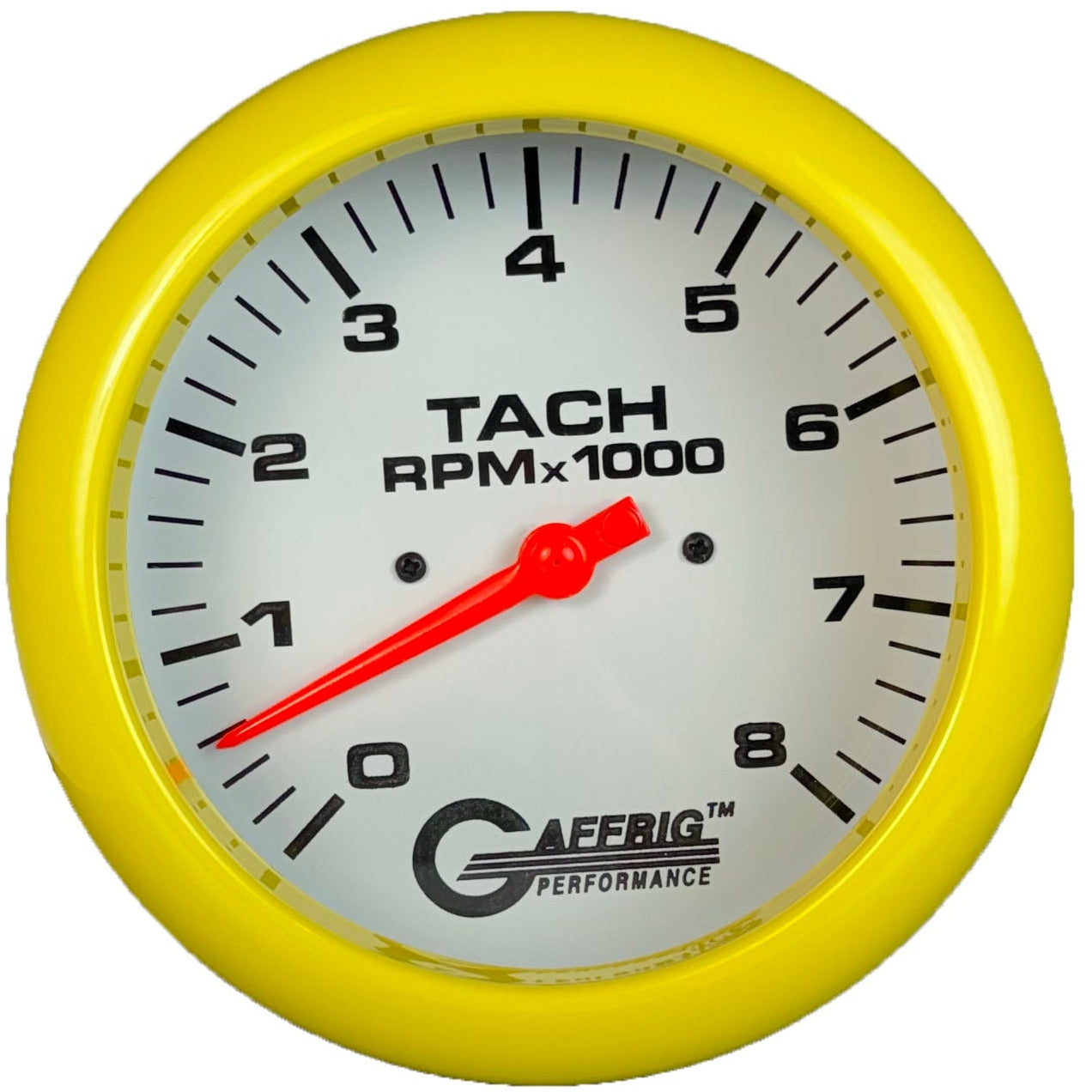 GAFFRIG PART #1910019 4 5/8 INCH ELECTRIC TACHOMETER MARINE BOAT GAUGE 0-8000 RPM WHITE