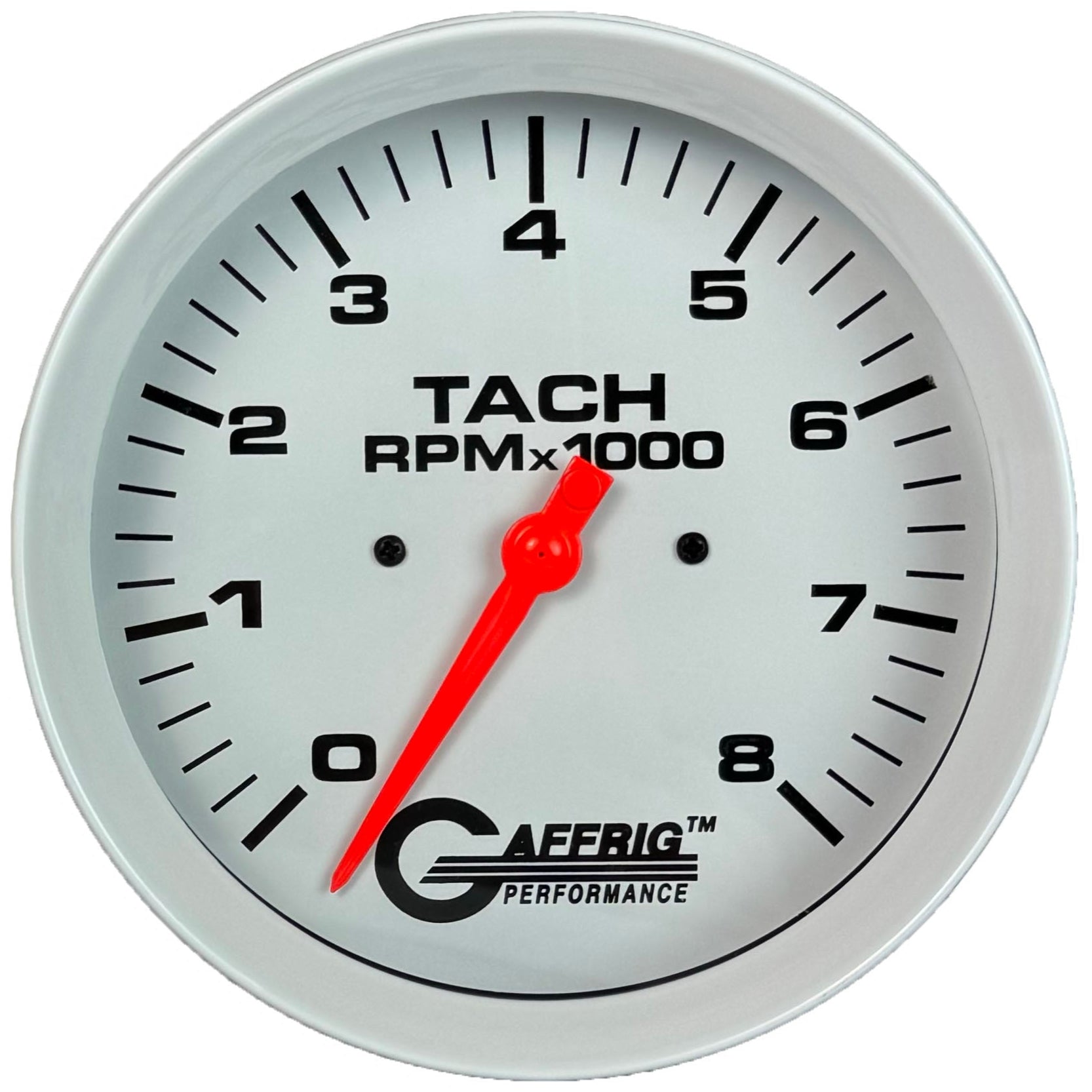 GAFFRIG PART #1910019 4 5/8 INCH ELECTRIC TACHOMETER MARINE BOAT GAUGE 0-8000 RPM WHITE