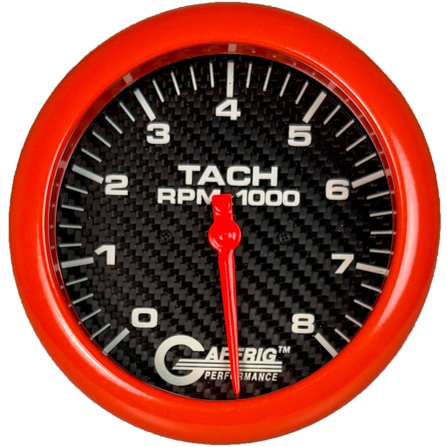 GAFFRIG PART #1910020 4 5/8 INCH ELECTRIC TACHOMETER MARINE BOAT GAUGE 0-8000 RPM CARBON FIBER