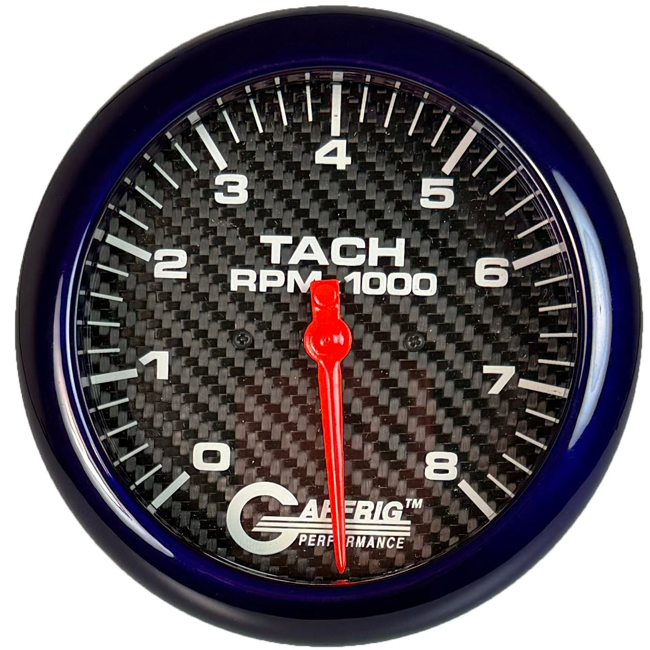 GAFFRIG PART #1910020 4 5/8 INCH ELECTRIC TACHOMETER MARINE BOAT GAUGE 0-8000 RPM CARBON FIBER