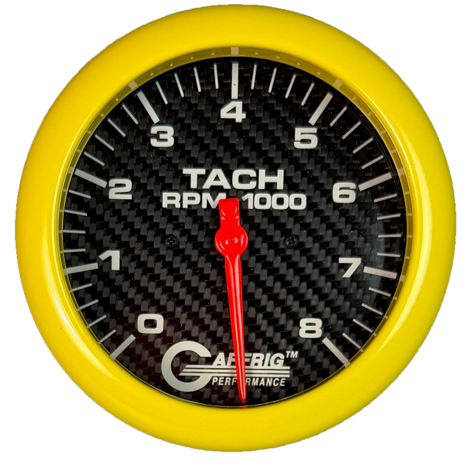 GAFFRIG PART #1910020 4 5/8 INCH ELECTRIC TACHOMETER MARINE BOAT GAUGE 0-8000 RPM CARBON FIBER