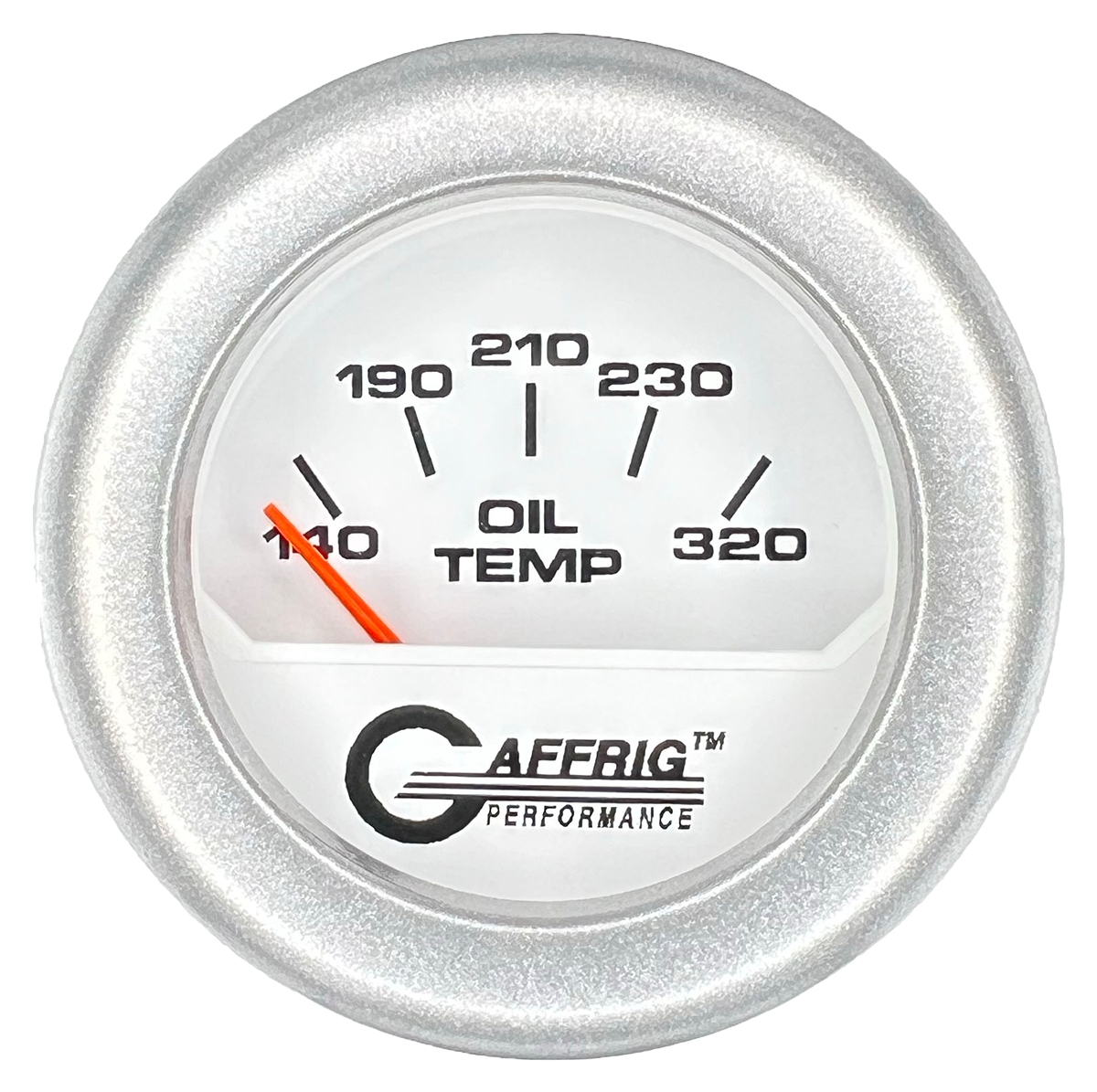 #195520 2 INCH ELECTRIC OIL TEMP. 100-320 F White Platinum / Step
