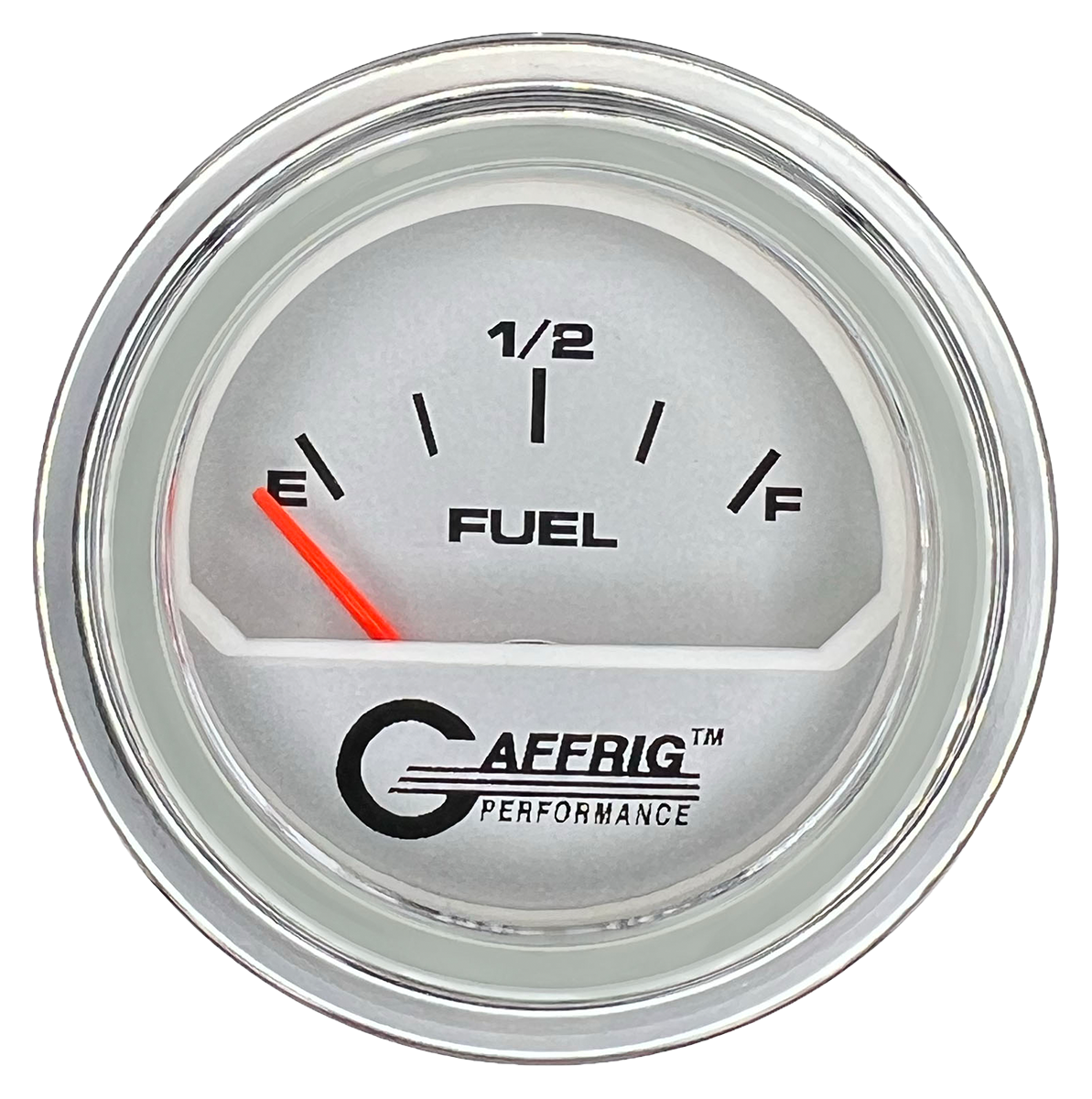 #195802 2 INCH ELECTRIC FUEL LEVEL 240-33~ PLATINUM Chrome / Step
