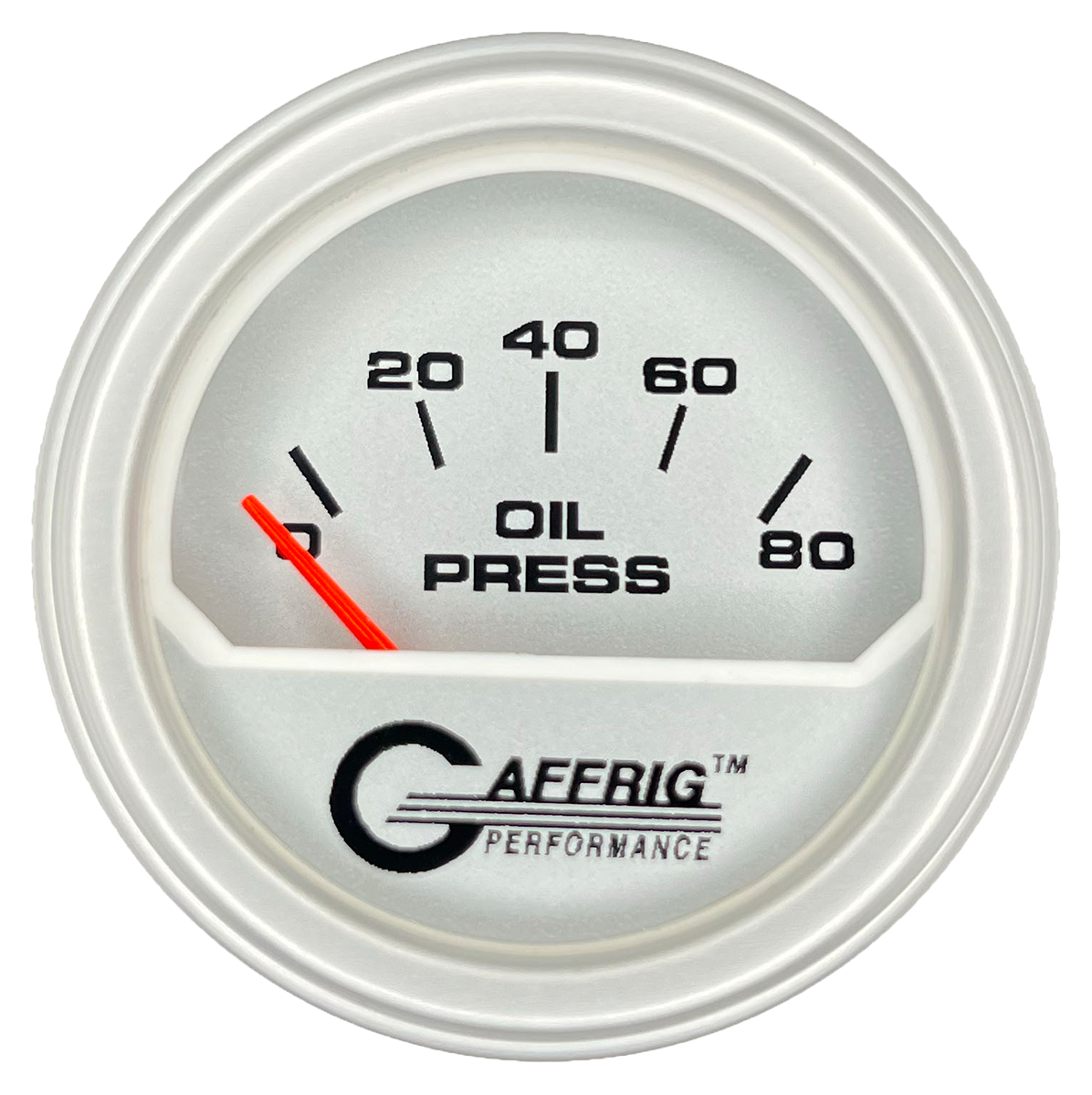 #195816 2 INCH ELECTRIC OIL PRESSURE 0-80 PSI PLATINUM Platinum / Step