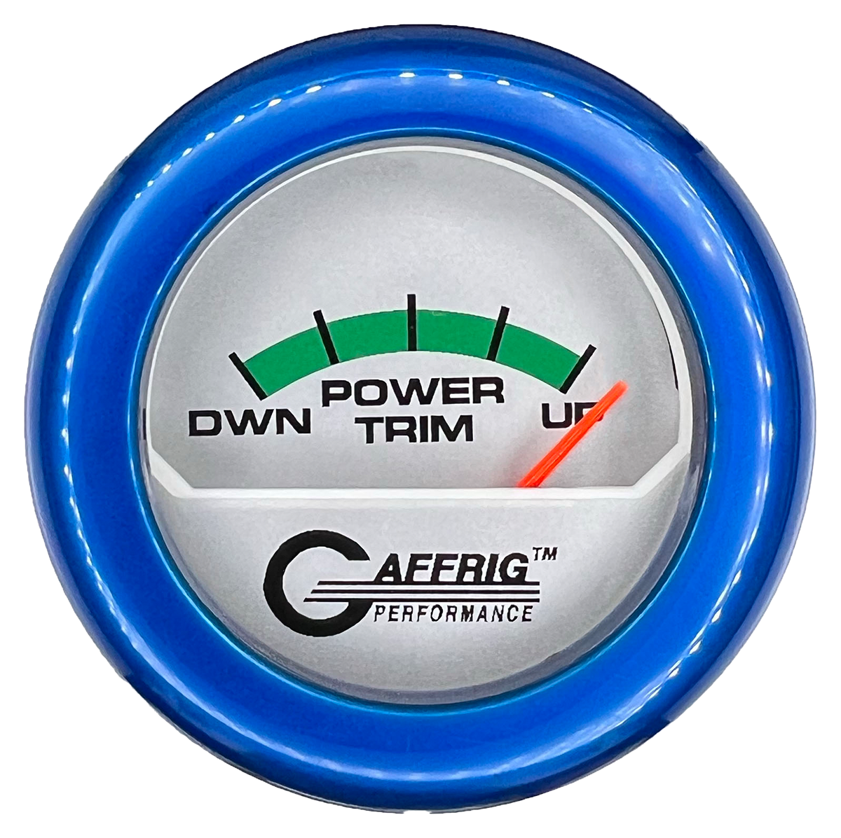 #195826 2 INCH ELECTRIC TRIM METER MERCURY PLATINUM Blue / Step