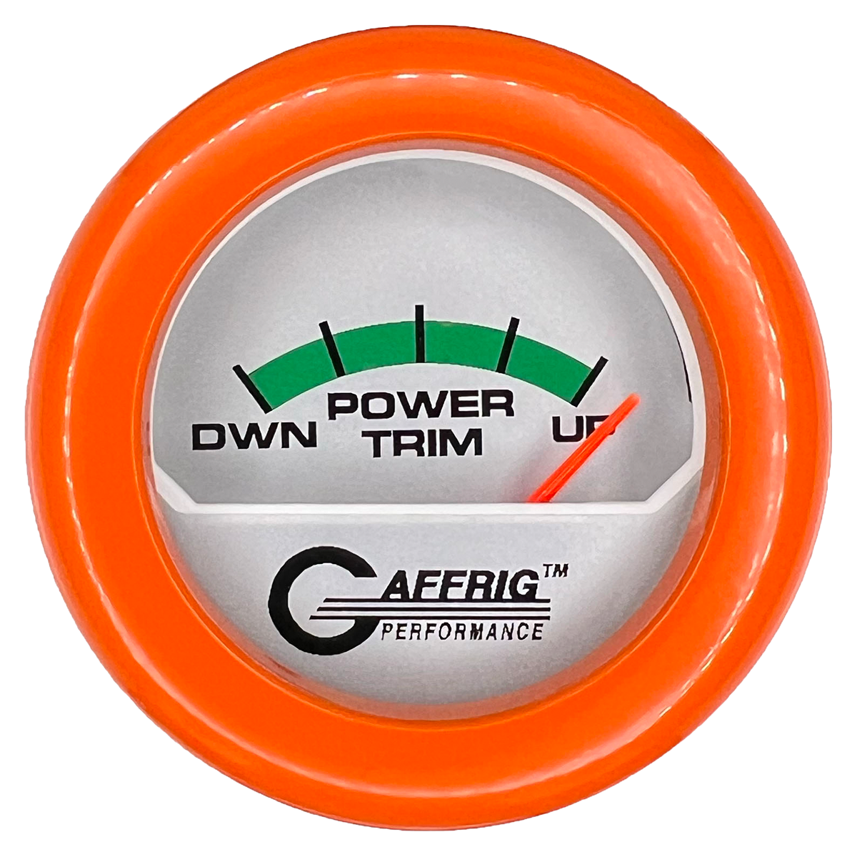 #195826 2 INCH ELECTRIC TRIM METER MERCURY PLATINUM Orange / Step