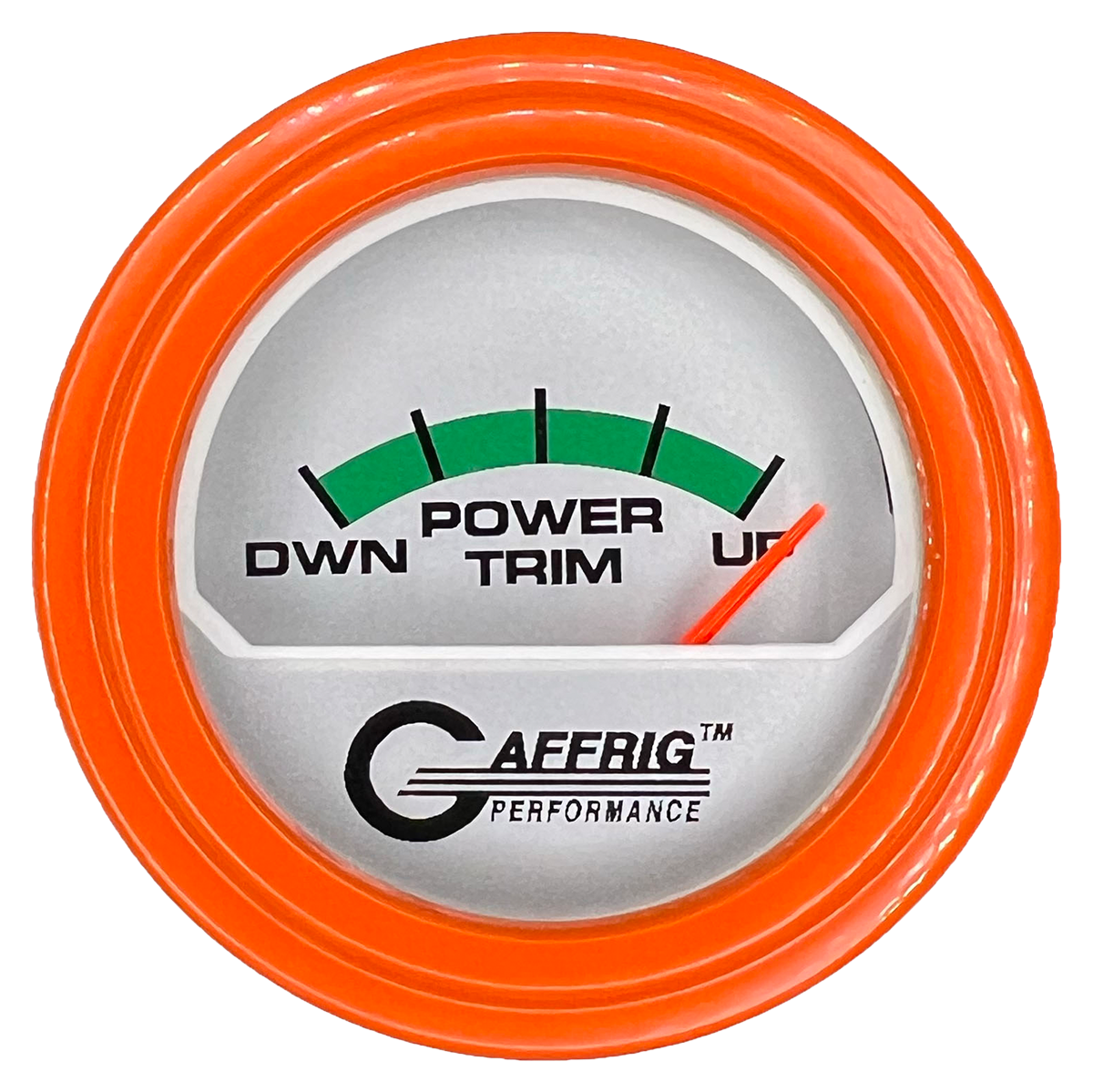 #195826 2 INCH ELECTRIC TRIM METER MERCURY PLATINUM Orange / Step