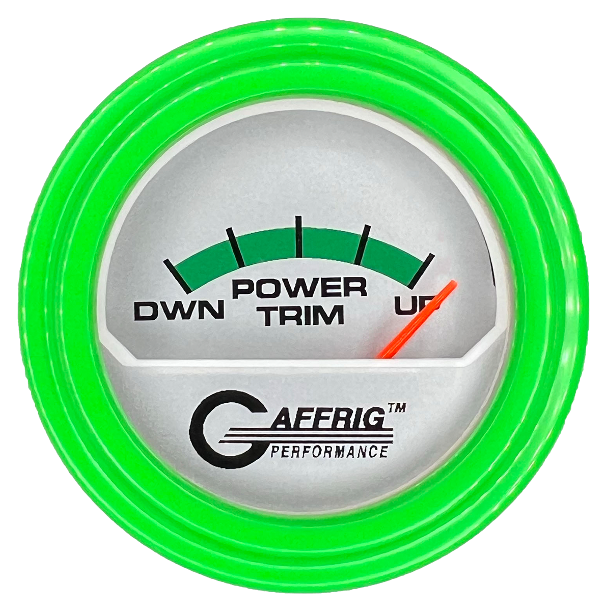 #195826 2 INCH ELECTRIC TRIM METER MERCURY PLATINUM Lime Green / Step
