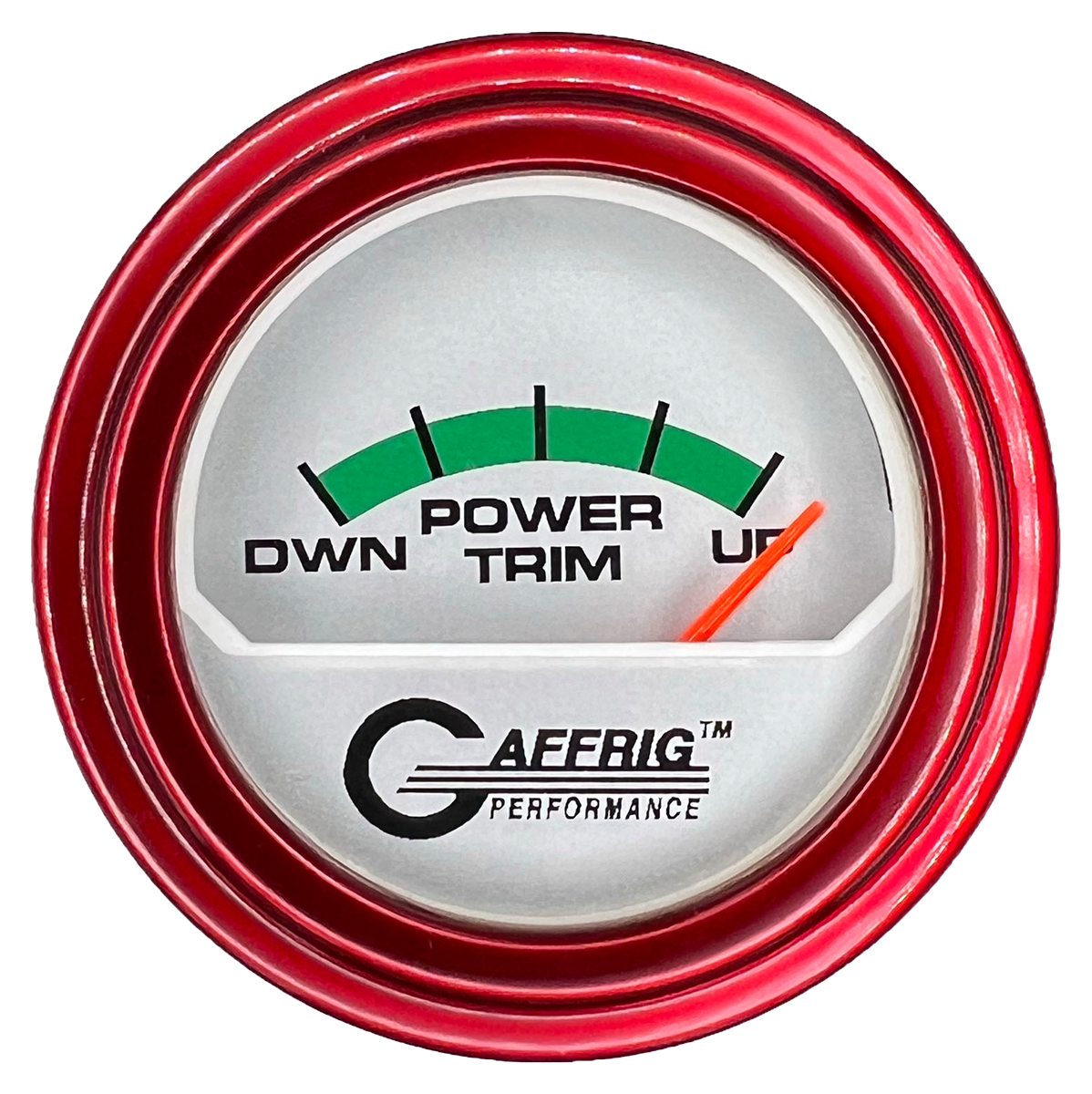 #195826 2 INCH ELECTRIC TRIM METER MERCURY PLATINUM Red / Step
