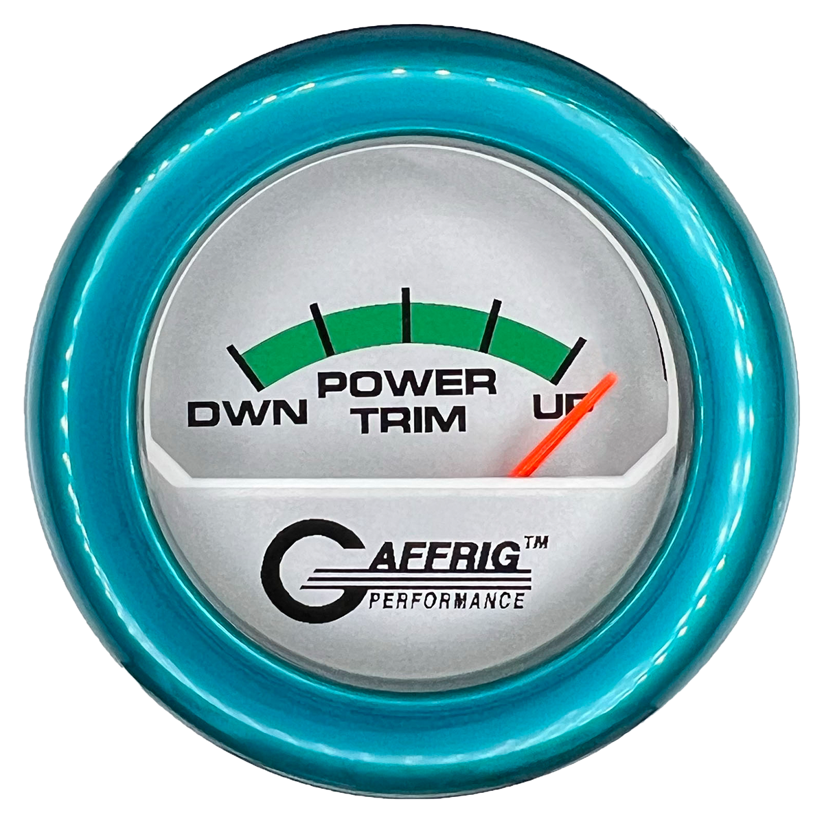 #195826 2 INCH ELECTRIC TRIM METER MERCURY PLATINUM Teal / Step