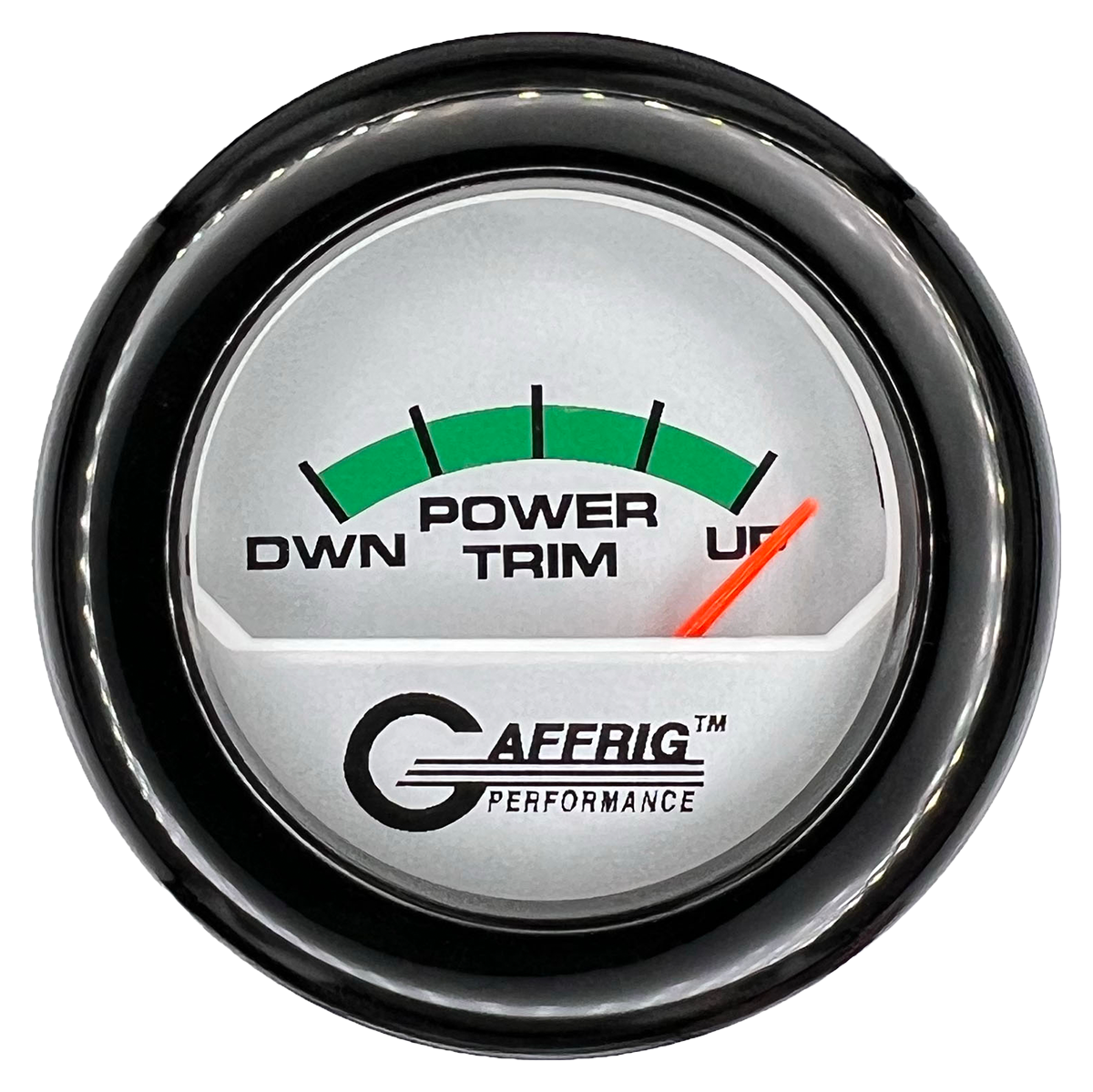 #195826 2 INCH ELECTRIC TRIM METER MERCURY PLATINUM Black / Step
