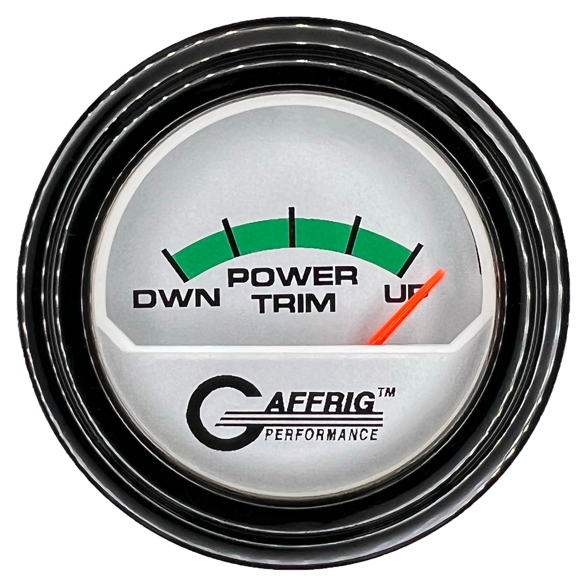#195826 2 INCH ELECTRIC TRIM METER MERCURY PLATINUM Black / Step