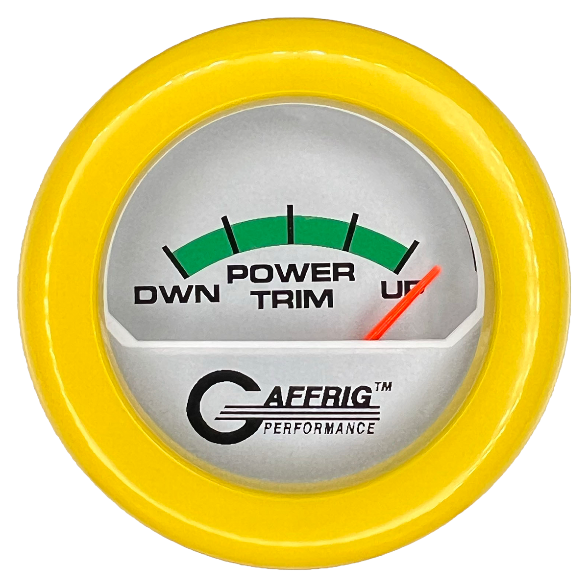 #195826 2 INCH ELECTRIC TRIM METER MERCURY PLATINUM Yellow / Step