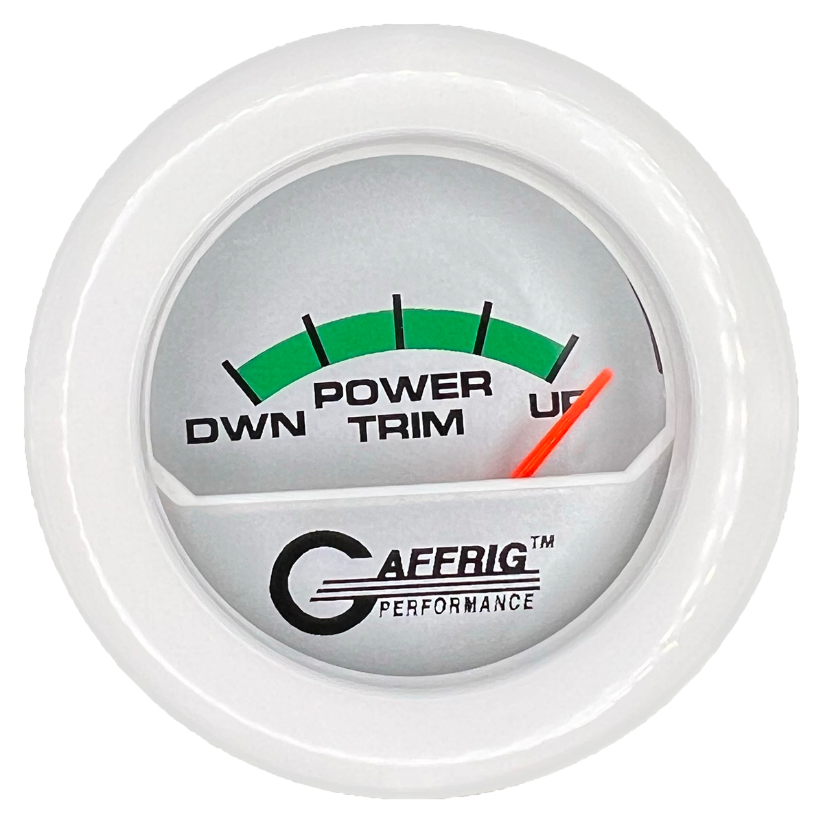 #195826 2 INCH ELECTRIC TRIM METER MERCURY PLATINUM White / Step