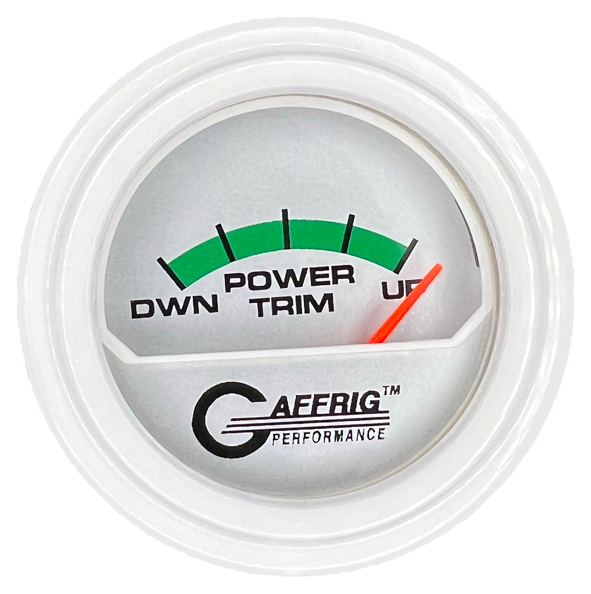 #195826 2 INCH ELECTRIC TRIM METER MERCURY PLATINUM White / Step