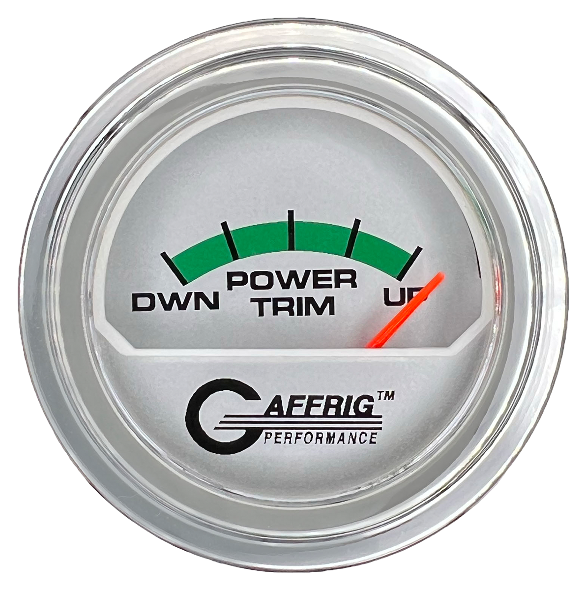 #195826 2 INCH ELECTRIC TRIM METER MERCURY PLATINUM Chrome / Step