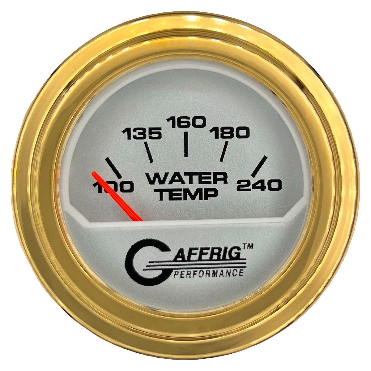 #195840 2 INCH ELECTRIC WATER TEMP. 100-240 F PLATINUM Gold / Step