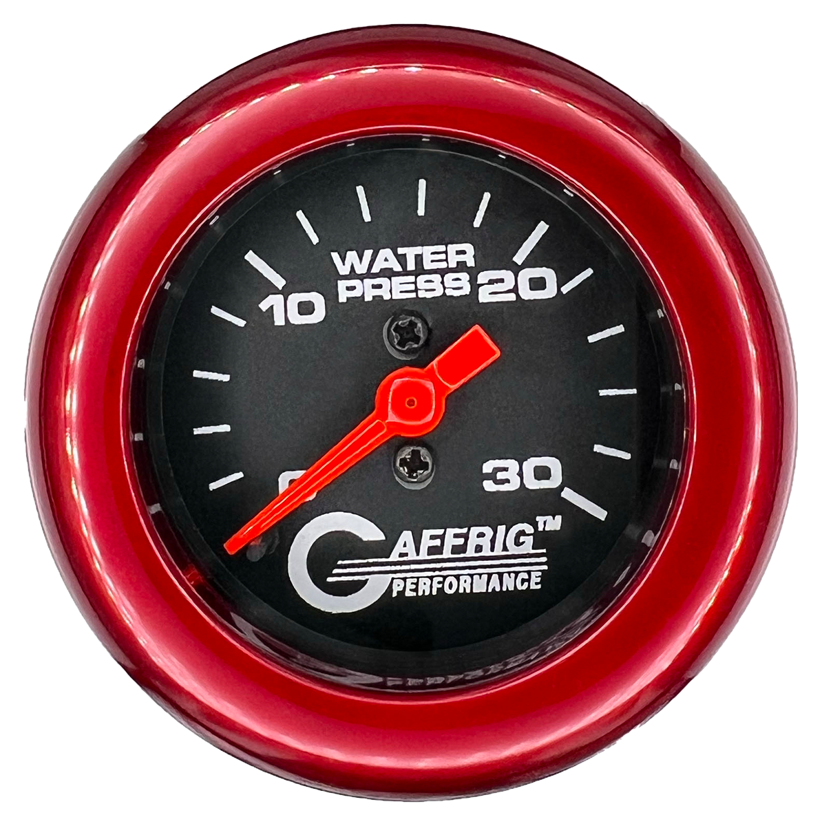 #196022 2 INCH MECHANICAL WATER PRESS. 0-30 PSI BLACK Red / Step