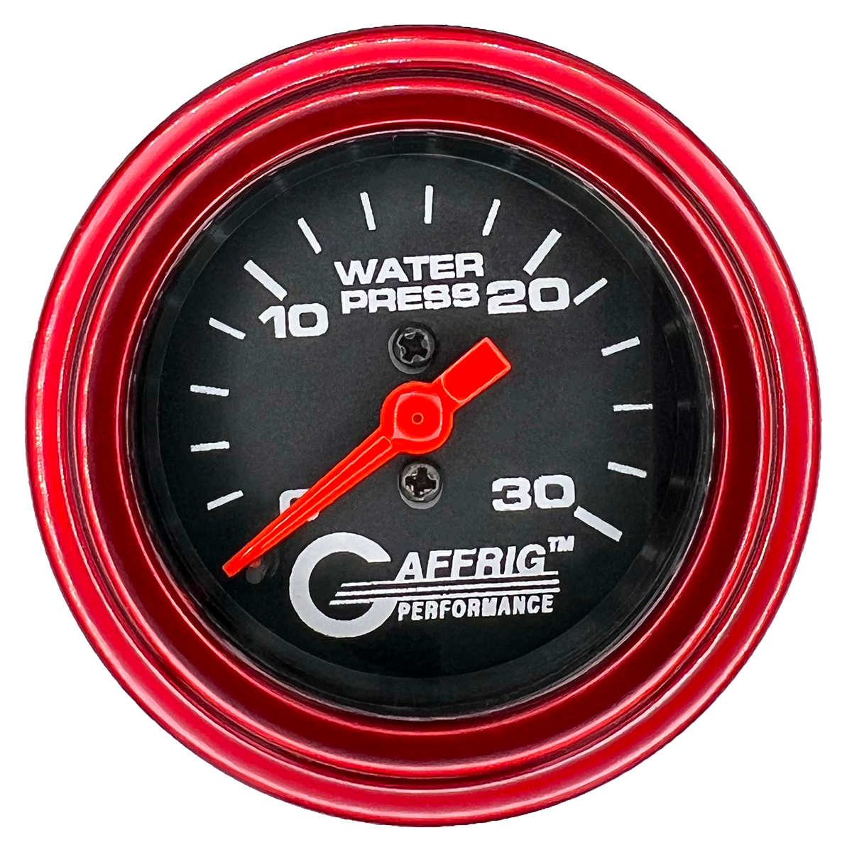 #196022 2 INCH MECHANICAL WATER PRESS. 0-30 PSI BLACK Red / Step