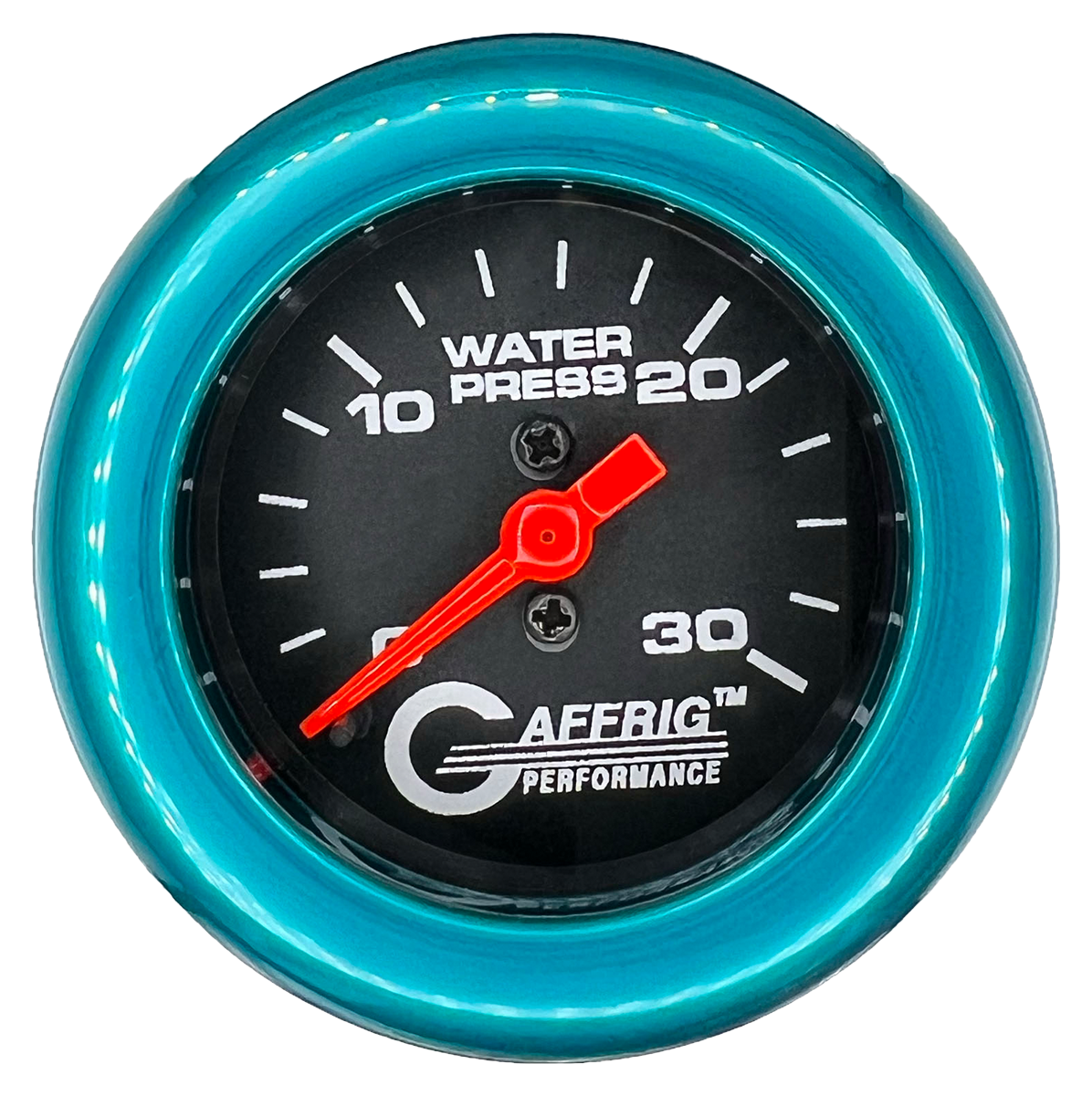#196022 2 INCH MECHANICAL WATER PRESS. 0-30 PSI BLACK Teal / Step