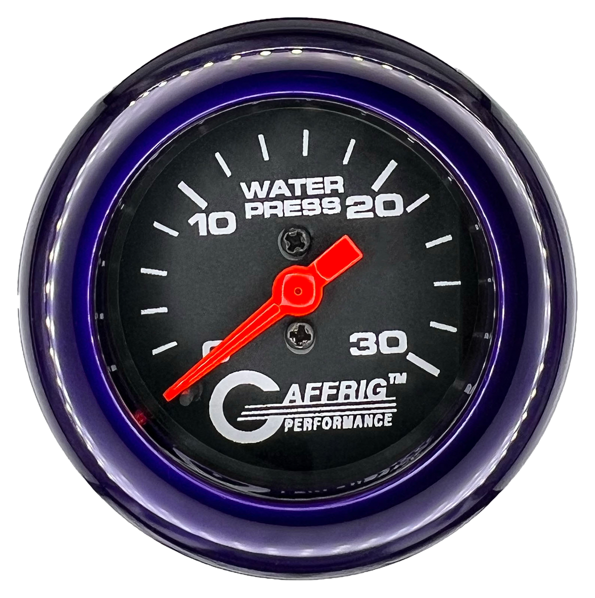#196022 2 INCH MECHANICAL WATER PRESS. 0-30 PSI BLACK Purple / Step