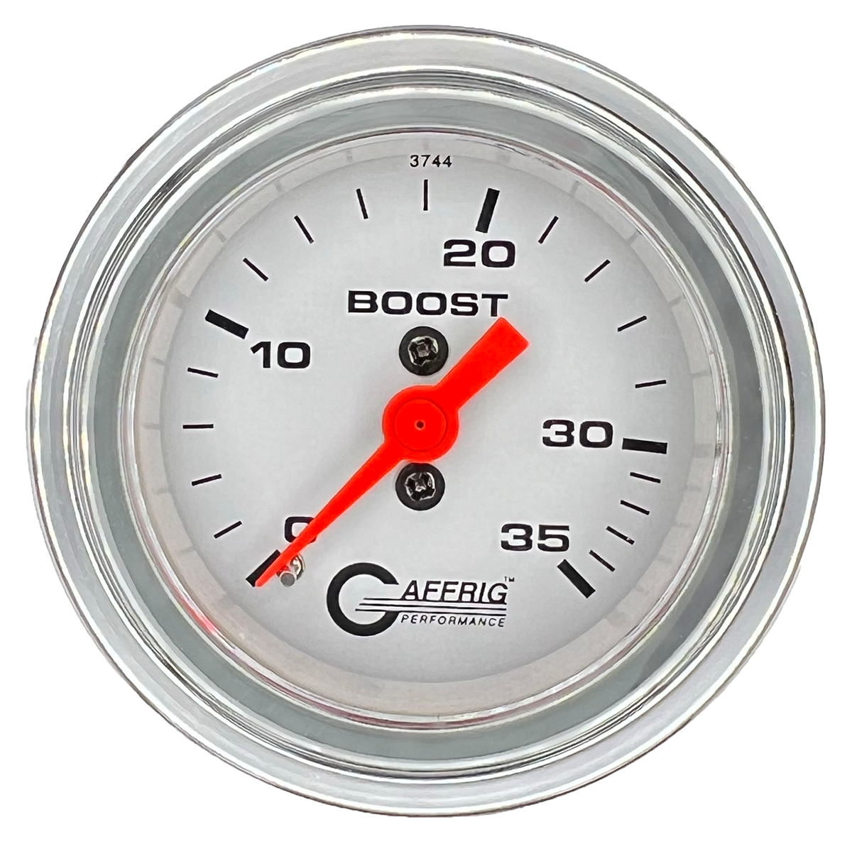 #196500 2 INCH MECHANICAL BOOST 0-15 PSI WHITE Chrome / Step