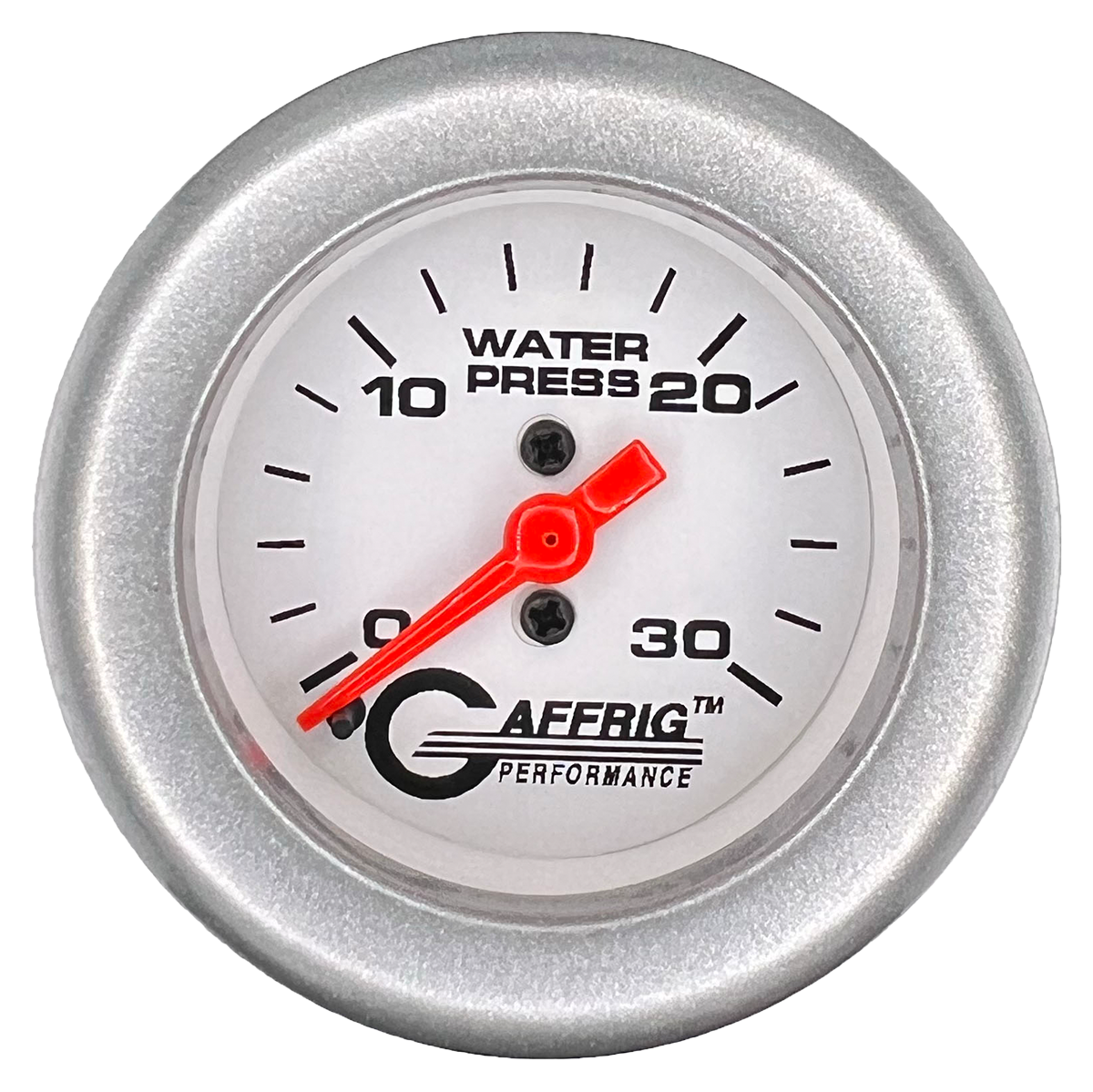 #196522 2 INCH MECHANICAL WATER PRESS. 0-30 PSI WHITE Platinum / Step