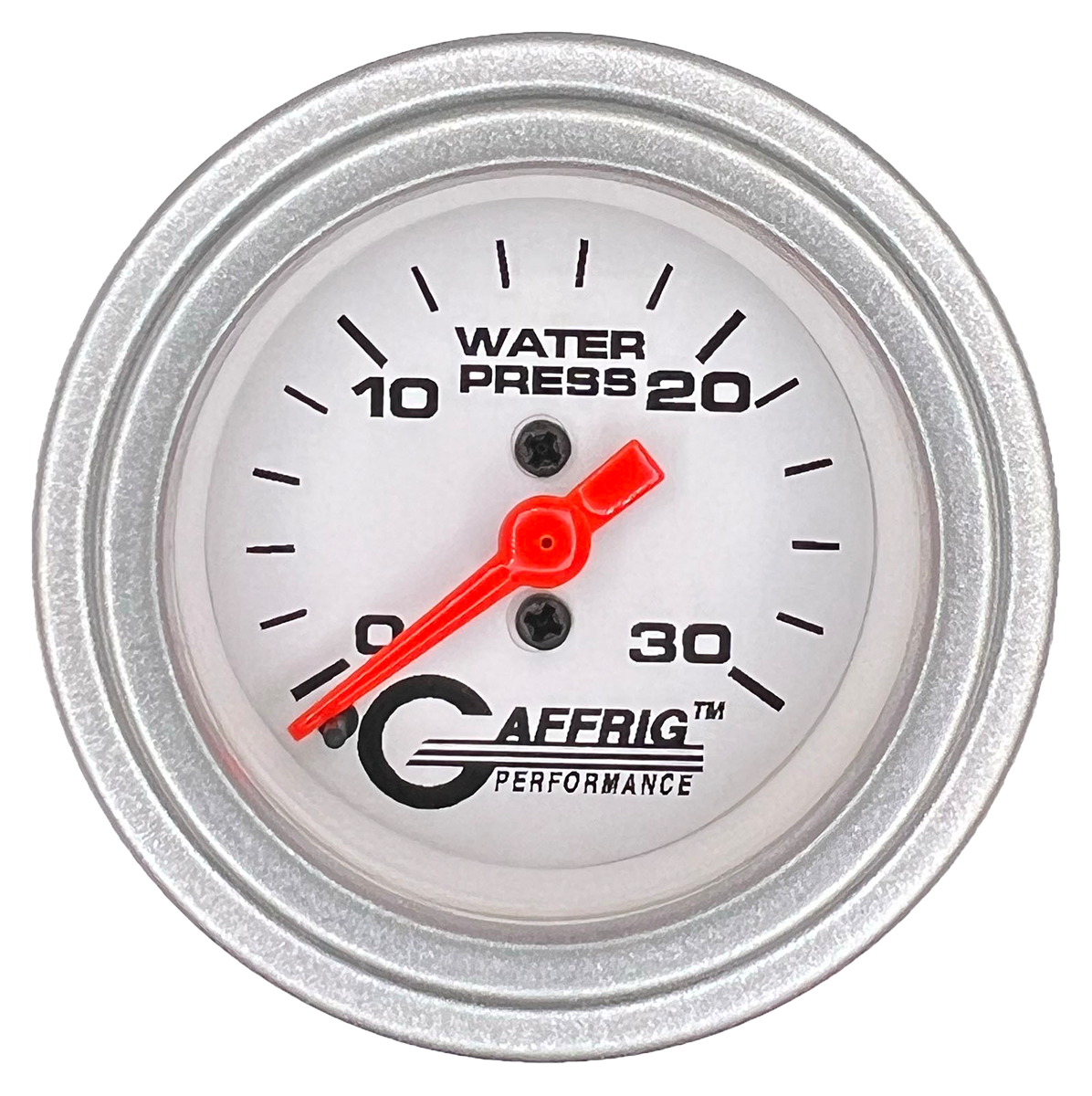 #196522 2 INCH MECHANICAL WATER PRESS. 0-30 PSI WHITE Platinum / Step