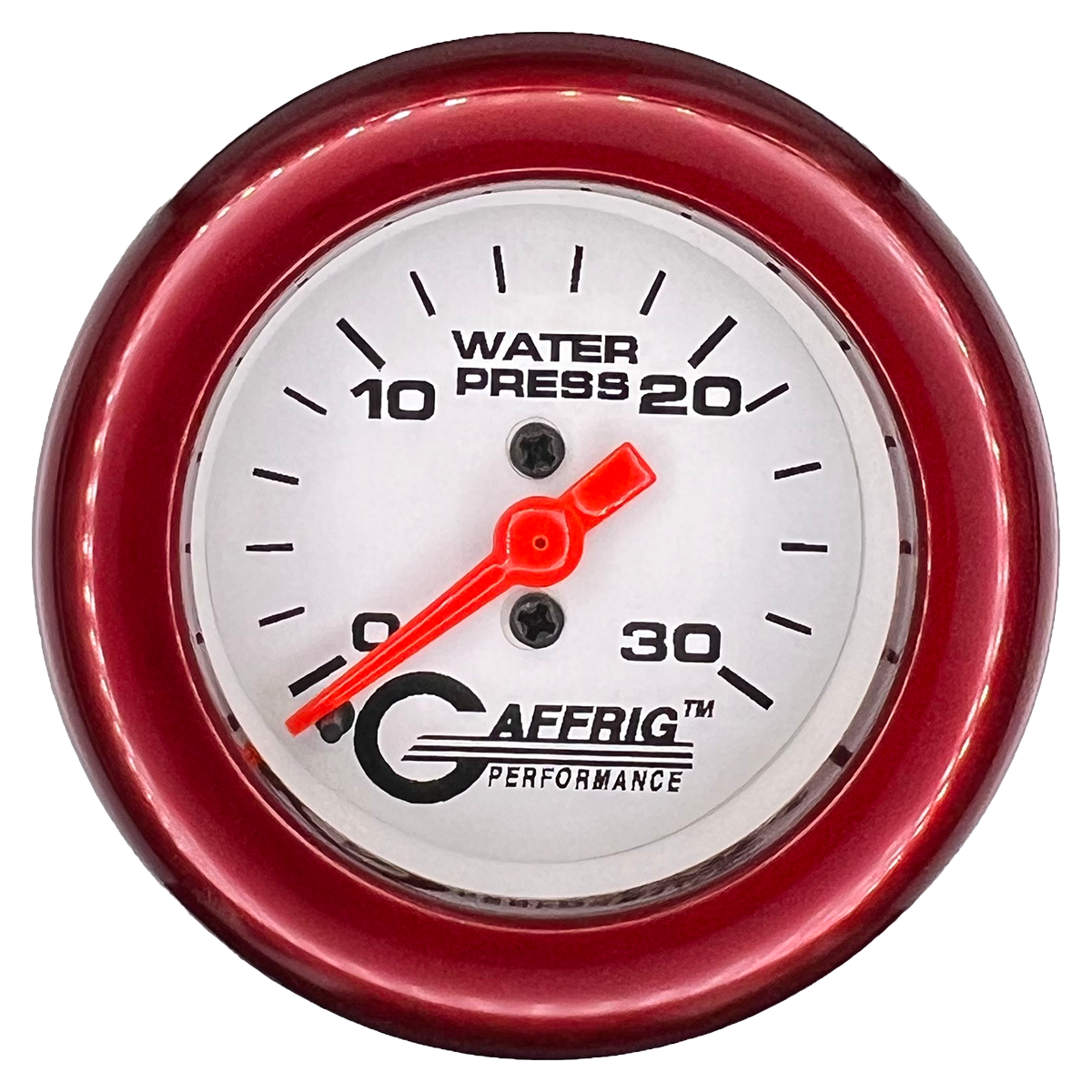#196522 2 INCH MECHANICAL WATER PRESS. 0-30 PSI WHITE Red / Step