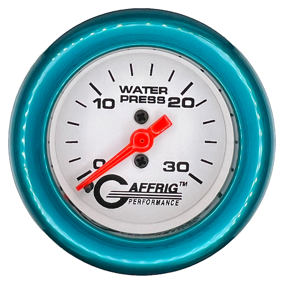 #196522 2 INCH MECHANICAL WATER PRESS. 0-30 PSI WHITE Teal / Step