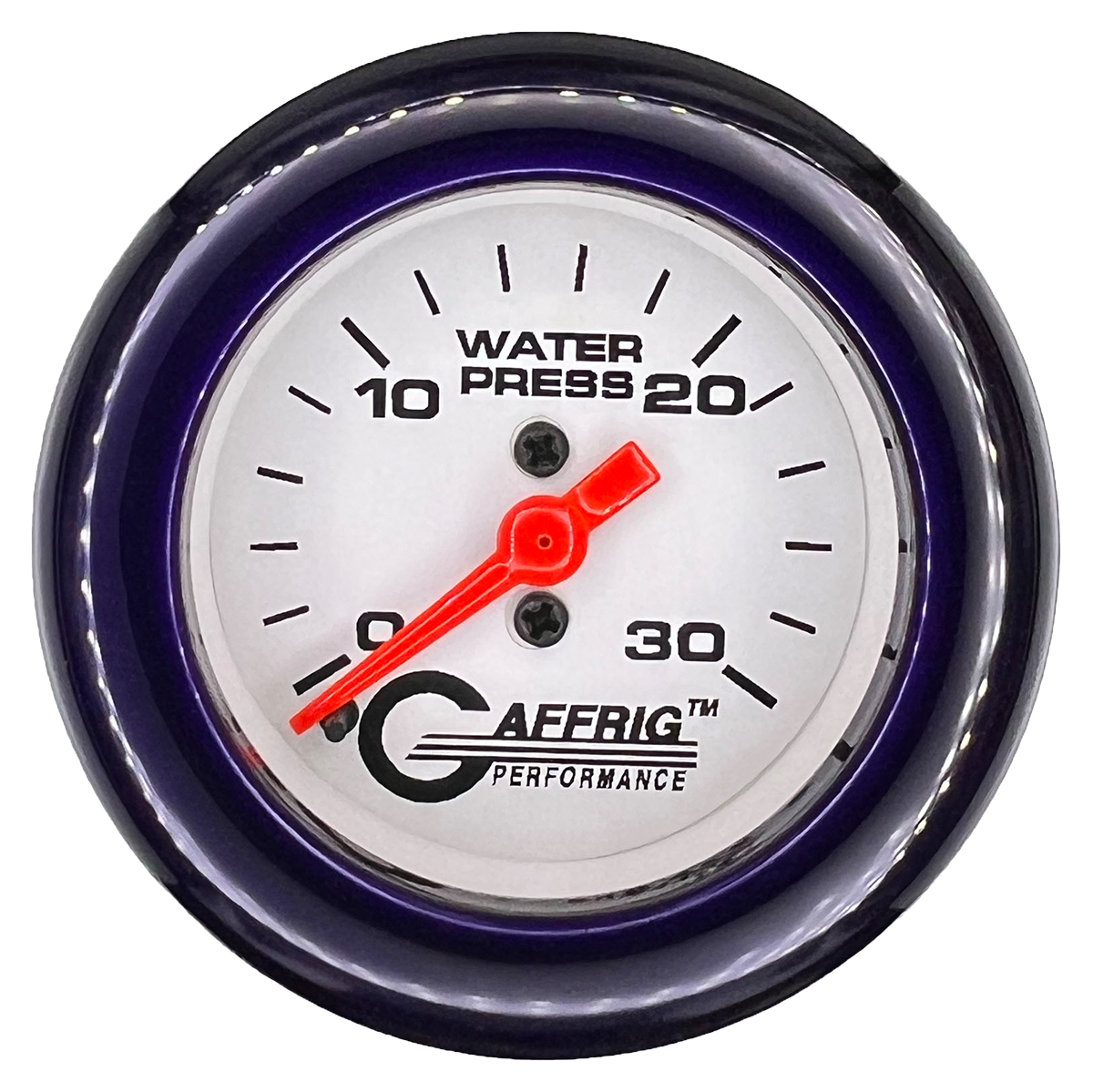 #196522 2 INCH MECHANICAL WATER PRESS. 0-30 PSI WHITE Purple / Step