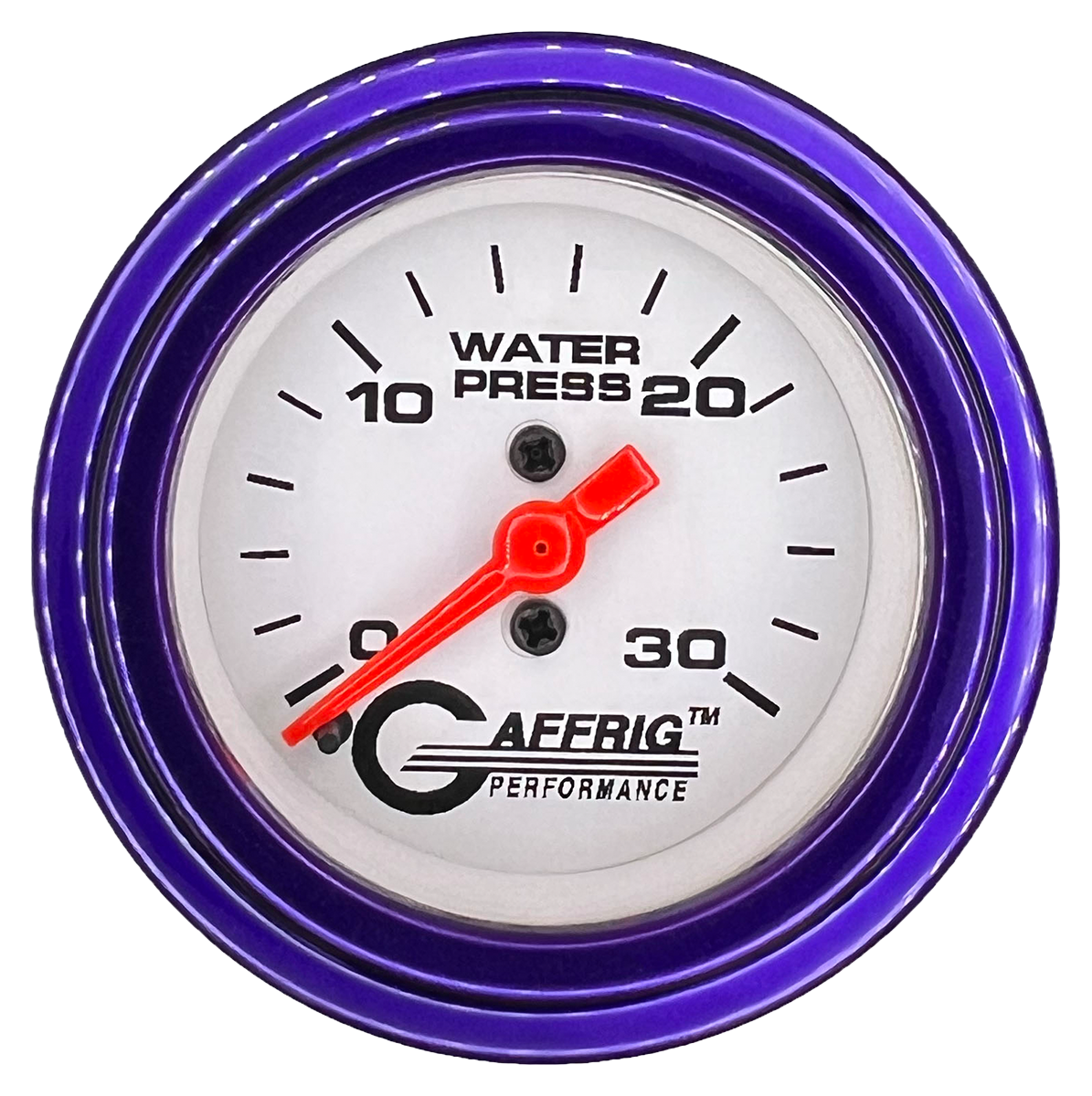#196522 2 INCH MECHANICAL WATER PRESS. 0-30 PSI WHITE Purple / Step