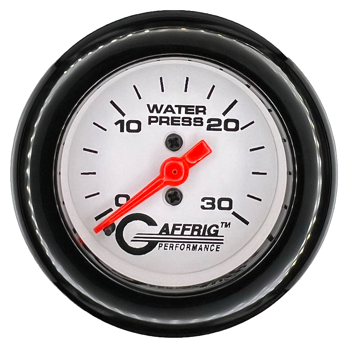 #196522 2 INCH MECHANICAL WATER PRESS. 0-30 PSI WHITE Black / Step