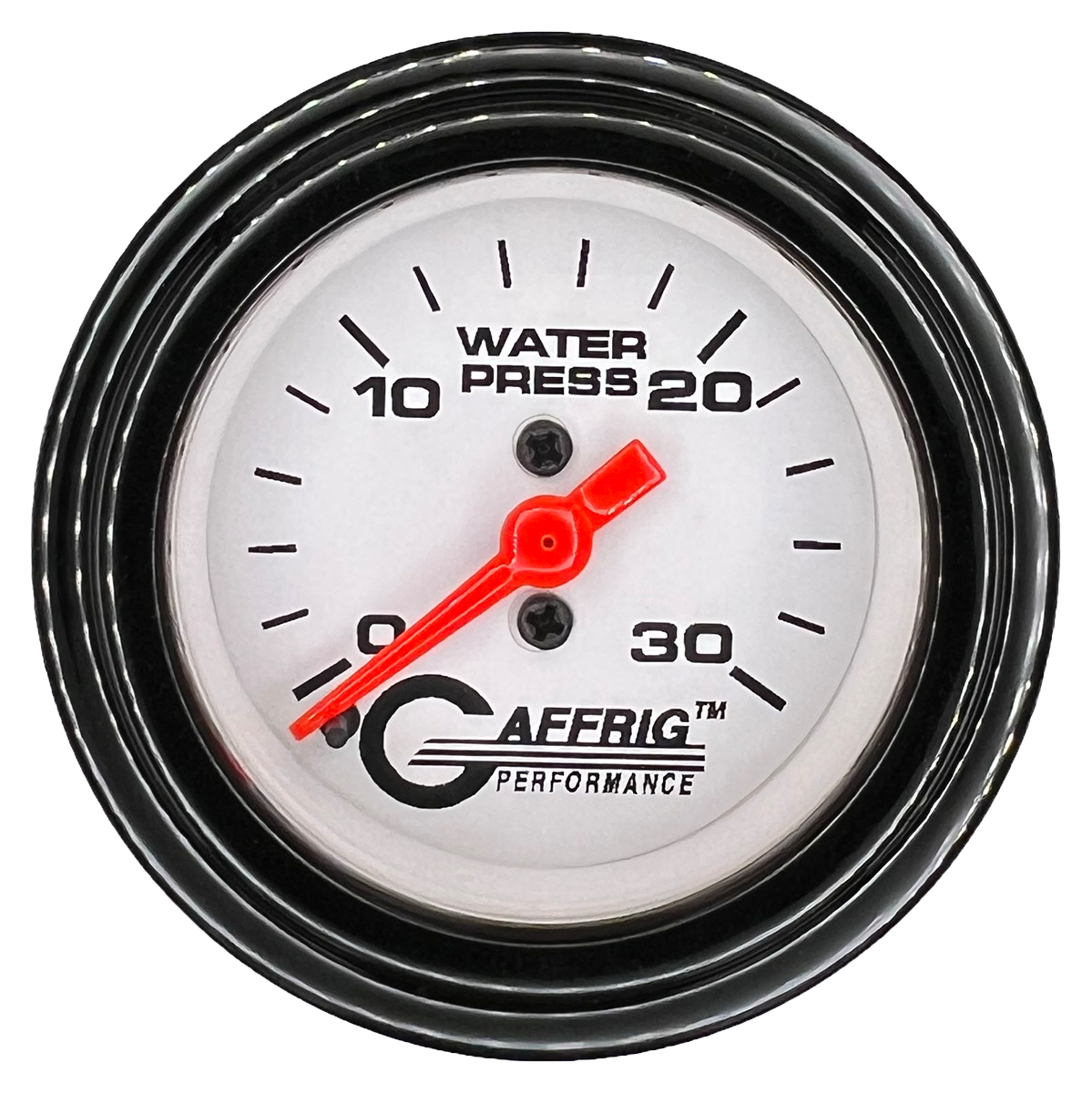 #196522 2 INCH MECHANICAL WATER PRESS. 0-30 PSI WHITE Black / Step