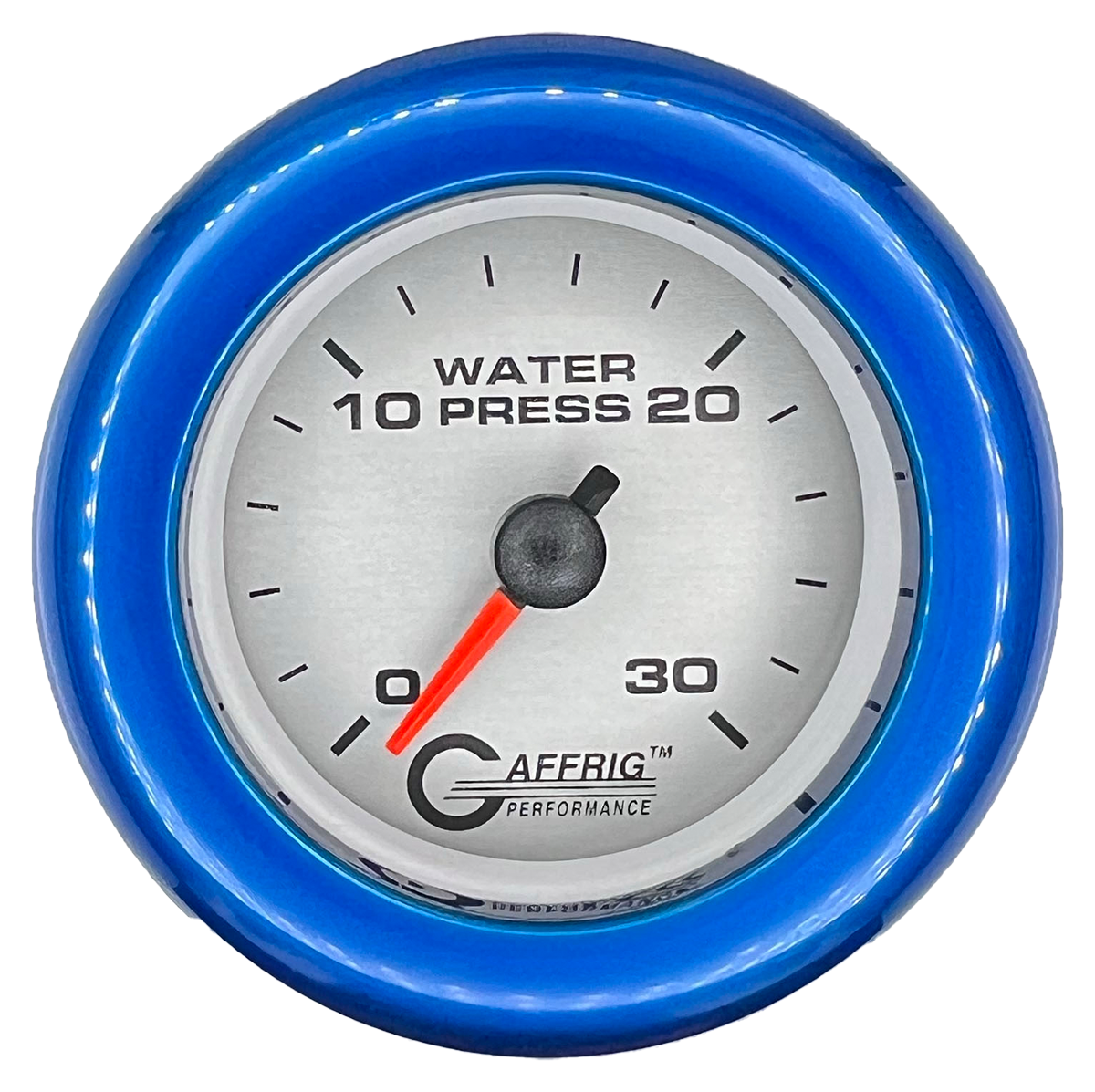 #196822 2 INCH MECHANICAL WATER PRESS. 0-30 PSI PLATINUM Blue / Step