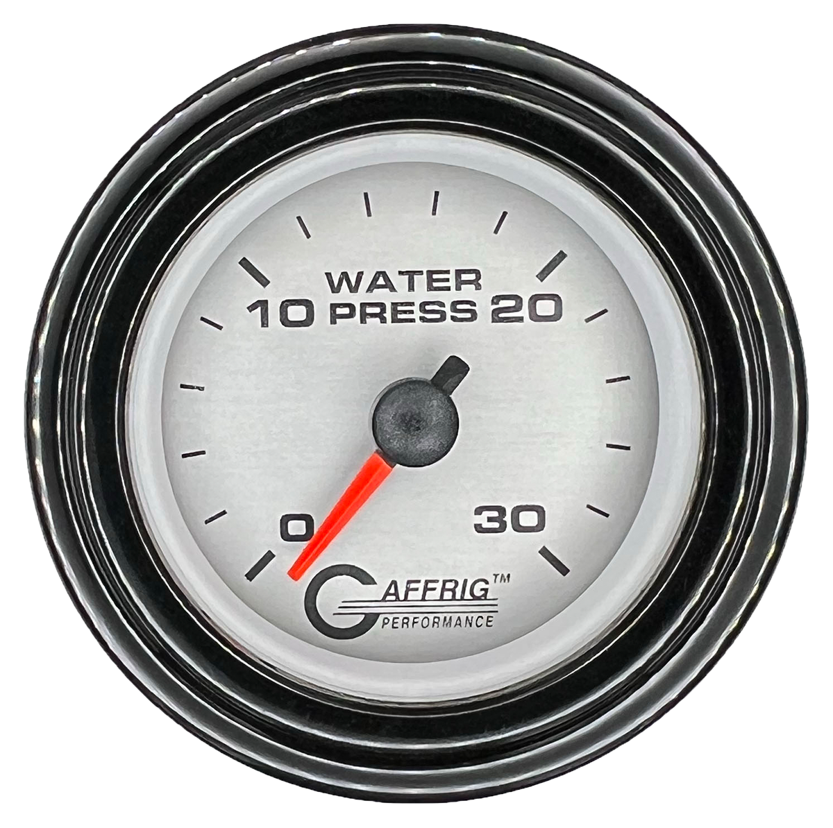 #196822 2 INCH MECHANICAL WATER PRESS. 0-30 PSI PLATINUM Black / Step