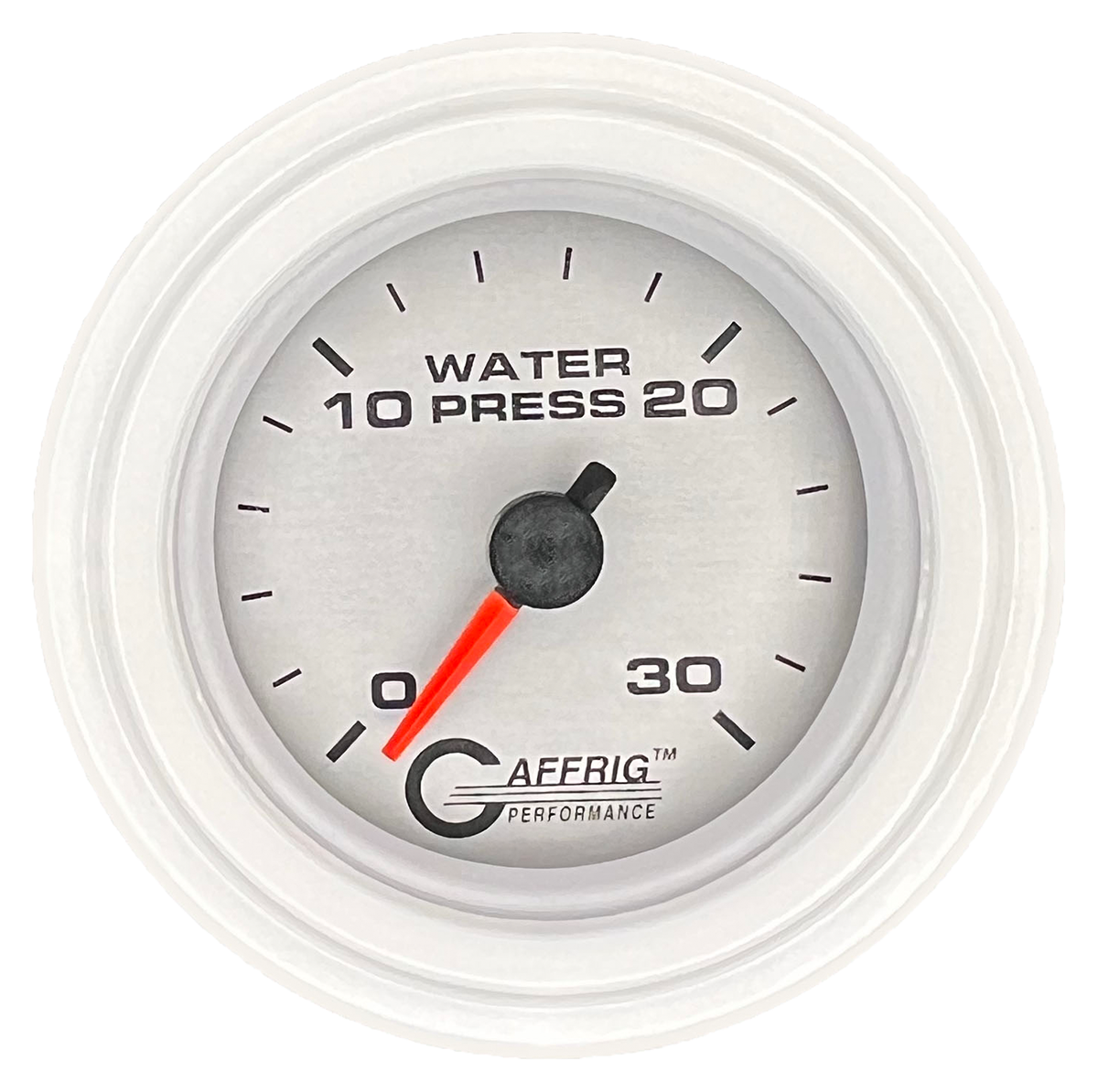 #196822 2 INCH MECHANICAL WATER PRESS. 0-30 PSI PLATINUM White / Step