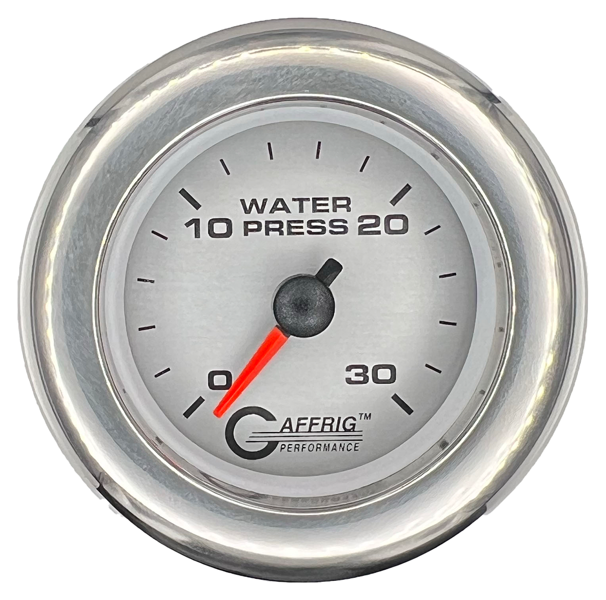 #196822 2 INCH MECHANICAL WATER PRESS. 0-30 PSI PLATINUM Chrome / Step