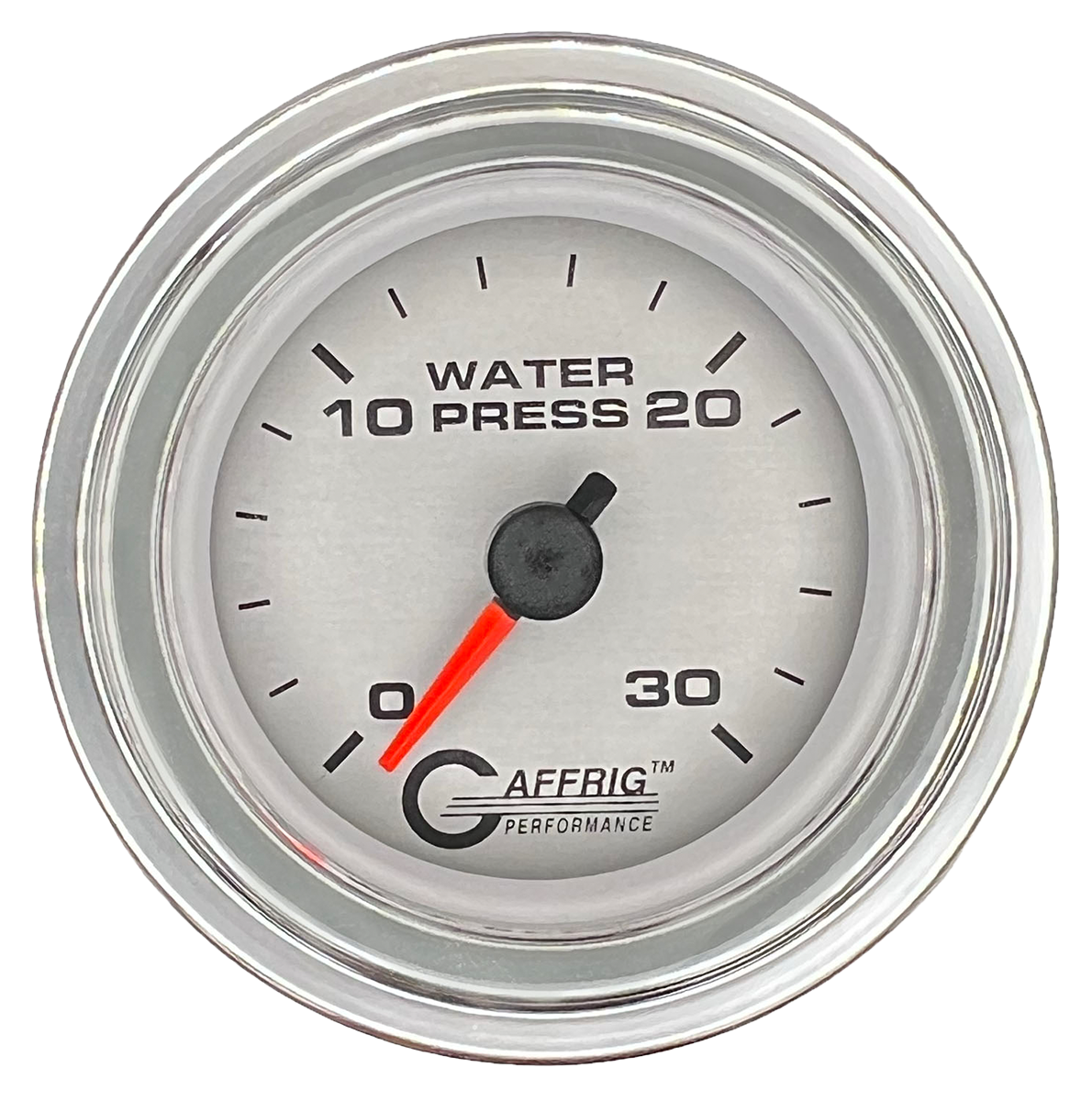 #196822 2 INCH MECHANICAL WATER PRESS. 0-30 PSI PLATINUM Chrome / Step