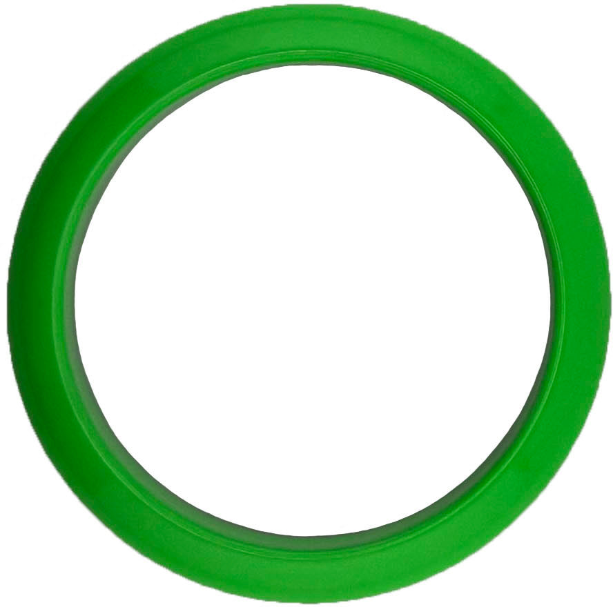 GAFFRIG PART #338 GAUGE RIM FAT 3 3/8 INCH DIAMETER LIME GREEN