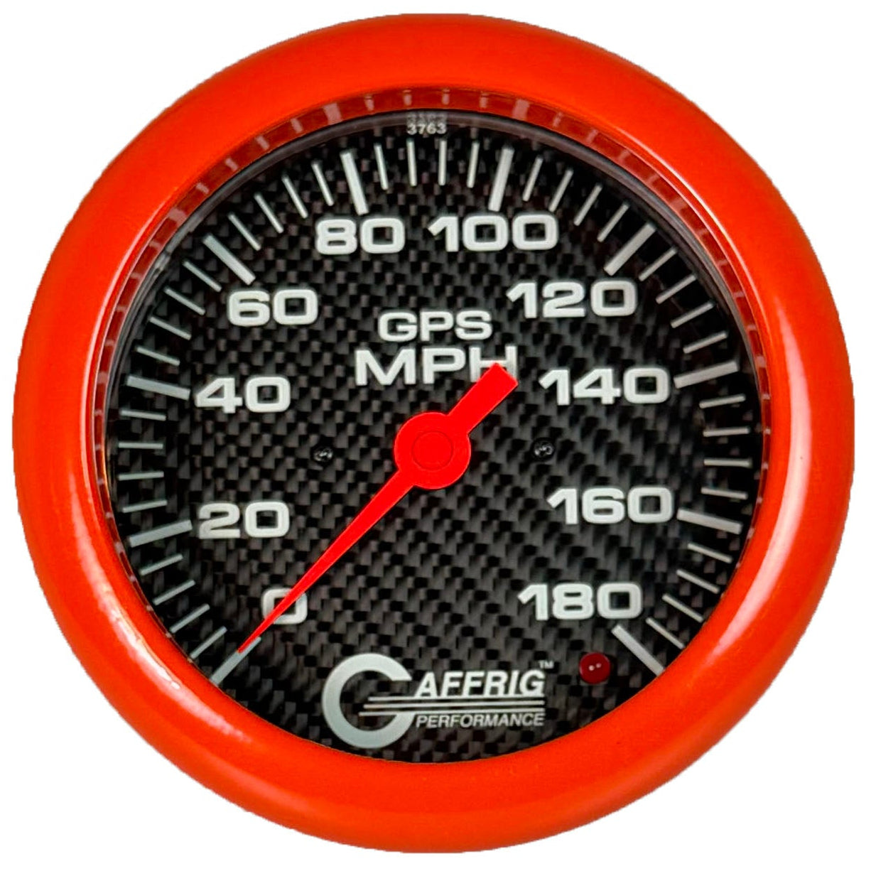 GAFFRIG PART #4051 4 5/8 INCH GPS ANALOG 180 MPH SPEEDOMETER MARINE BOAT GAUGE HEAD ONLY CARBON FIBER