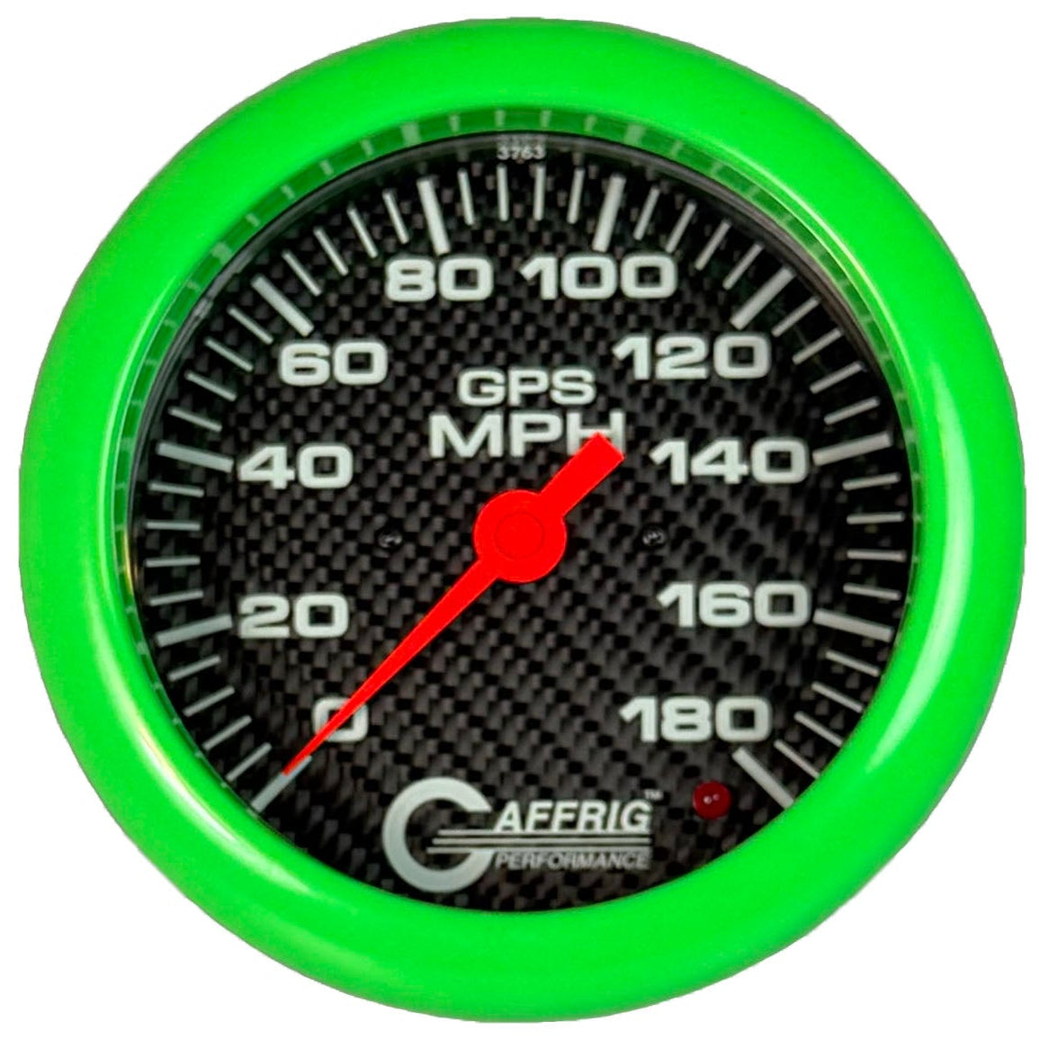 GAFFRIG PART #4051 4 5/8 INCH GPS ANALOG 180 MPH SPEEDOMETER MARINE BOAT GAUGE HEAD ONLY CARBON FIBER