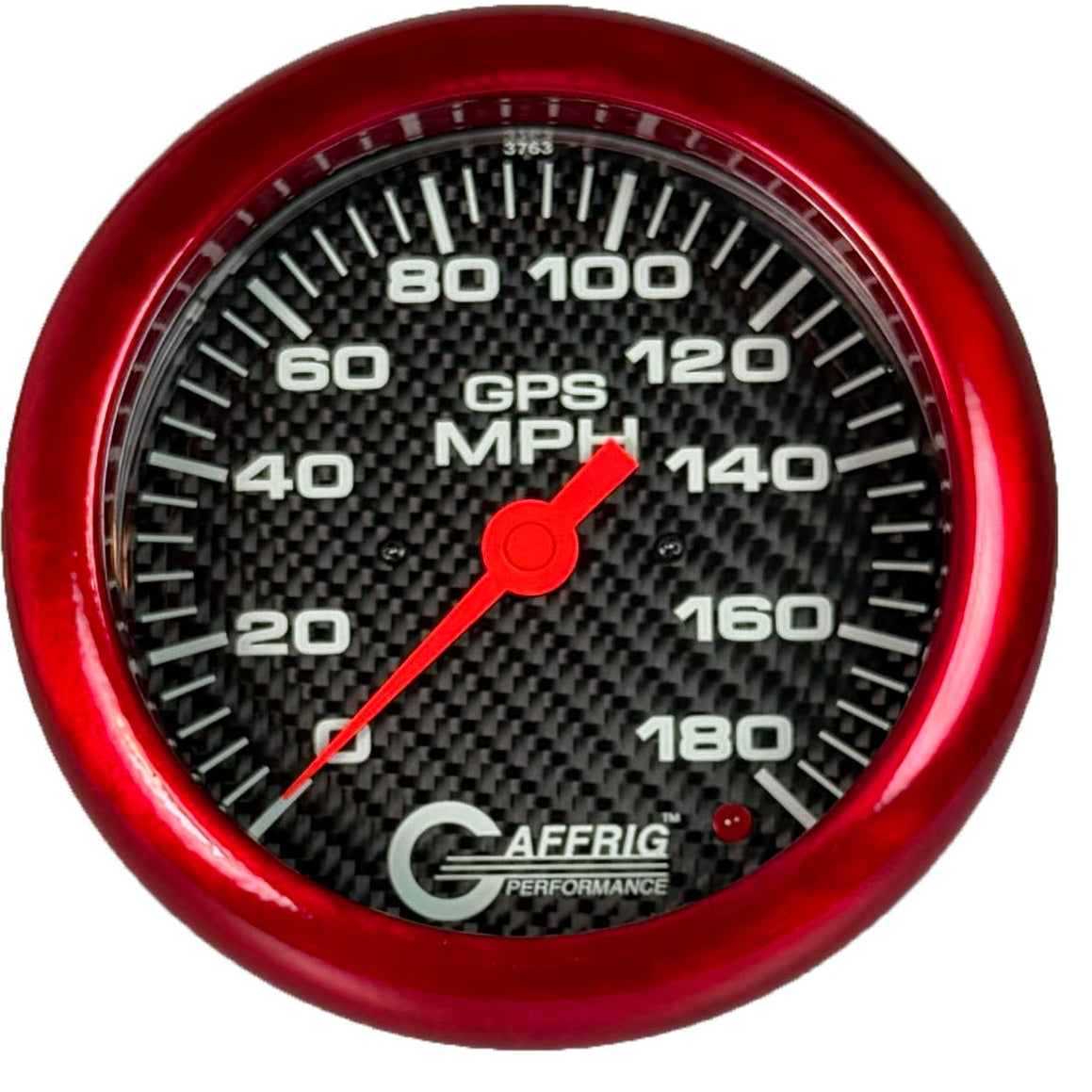 GAFFRIG PART #4051 4 5/8 INCH GPS ANALOG 180 MPH SPEEDOMETER MARINE BOAT GAUGE HEAD ONLY CARBON FIBER
